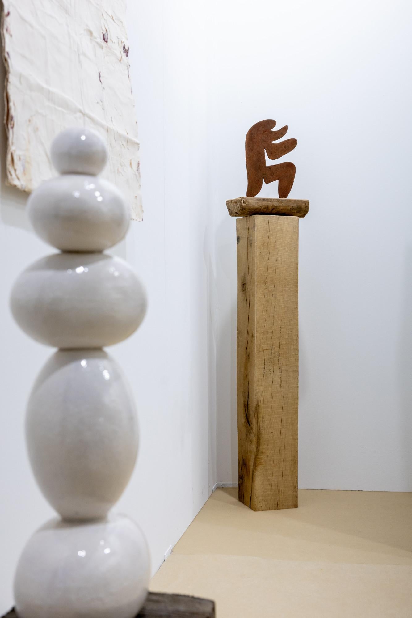 Pugnator 066 - Scultura astratta in acciaio cortonese di Chidy Wayne in vendita 6