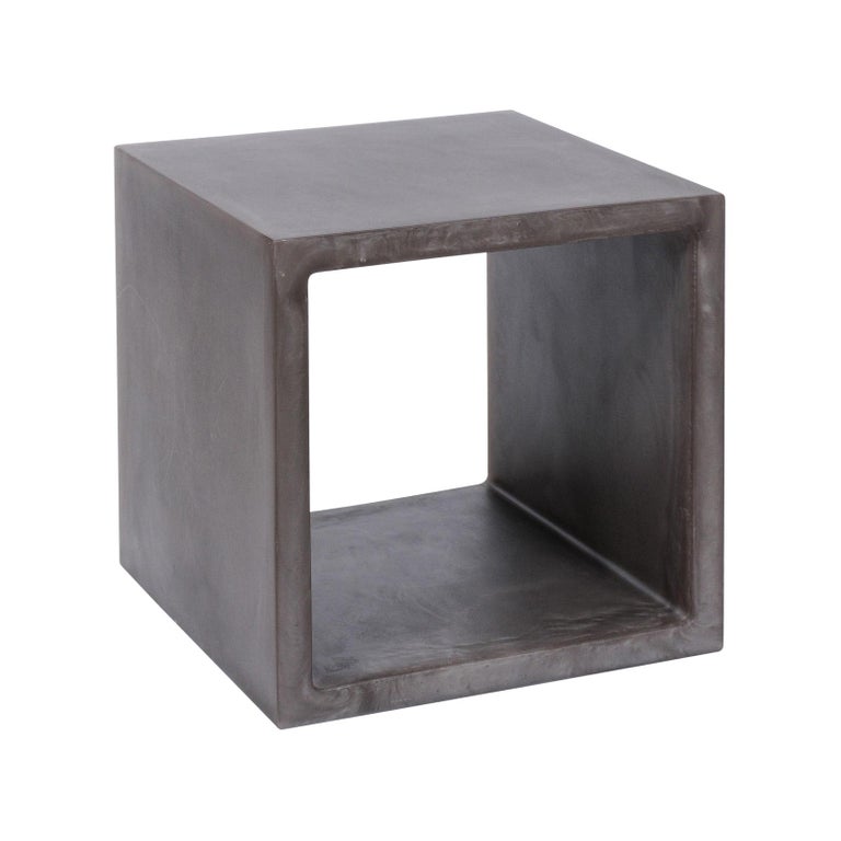 Chief Cube Open Resin Side Table or End Table by Martha Sturdy at