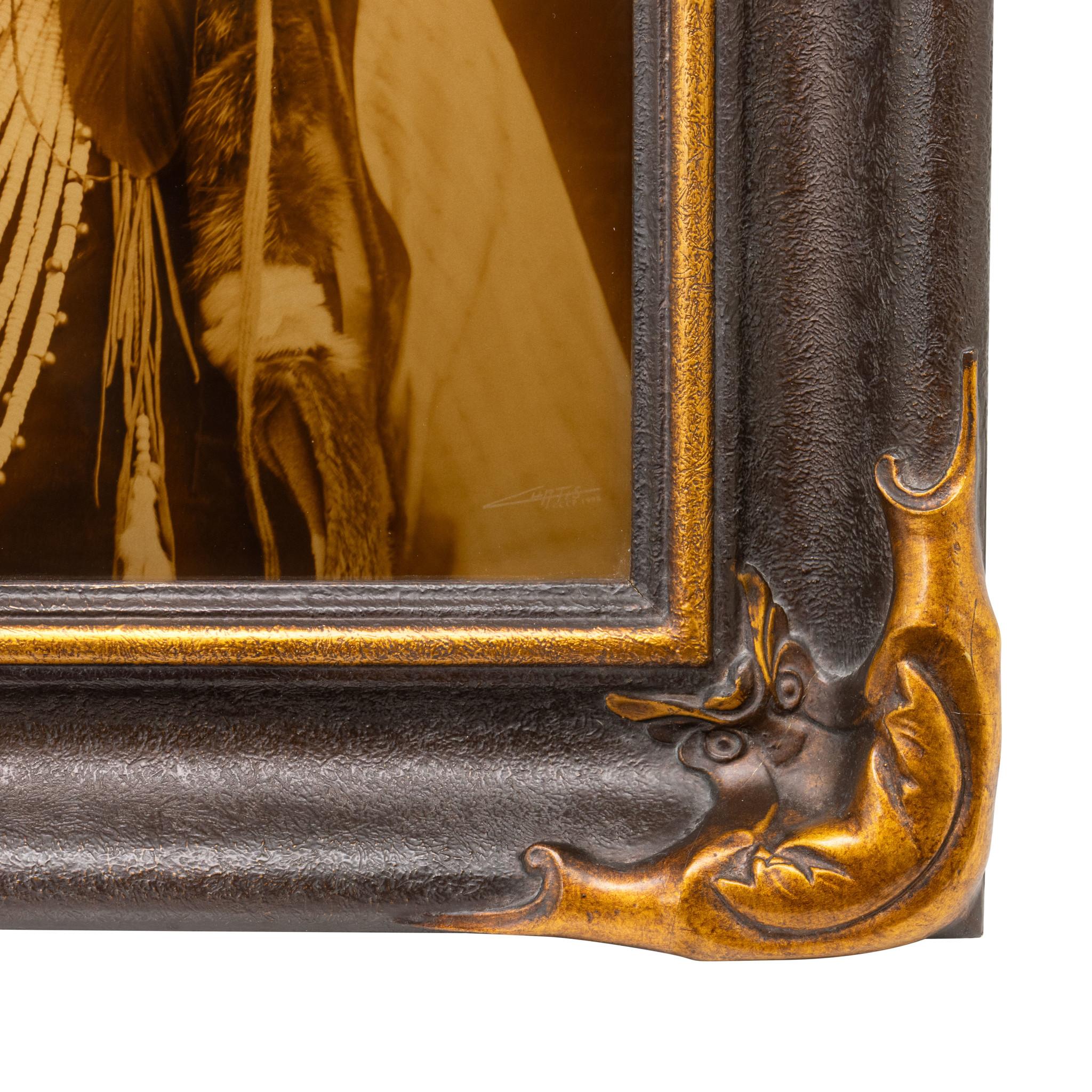 Chief Joseph by E.S. Curtis Gold Tone Estadounidense en venta