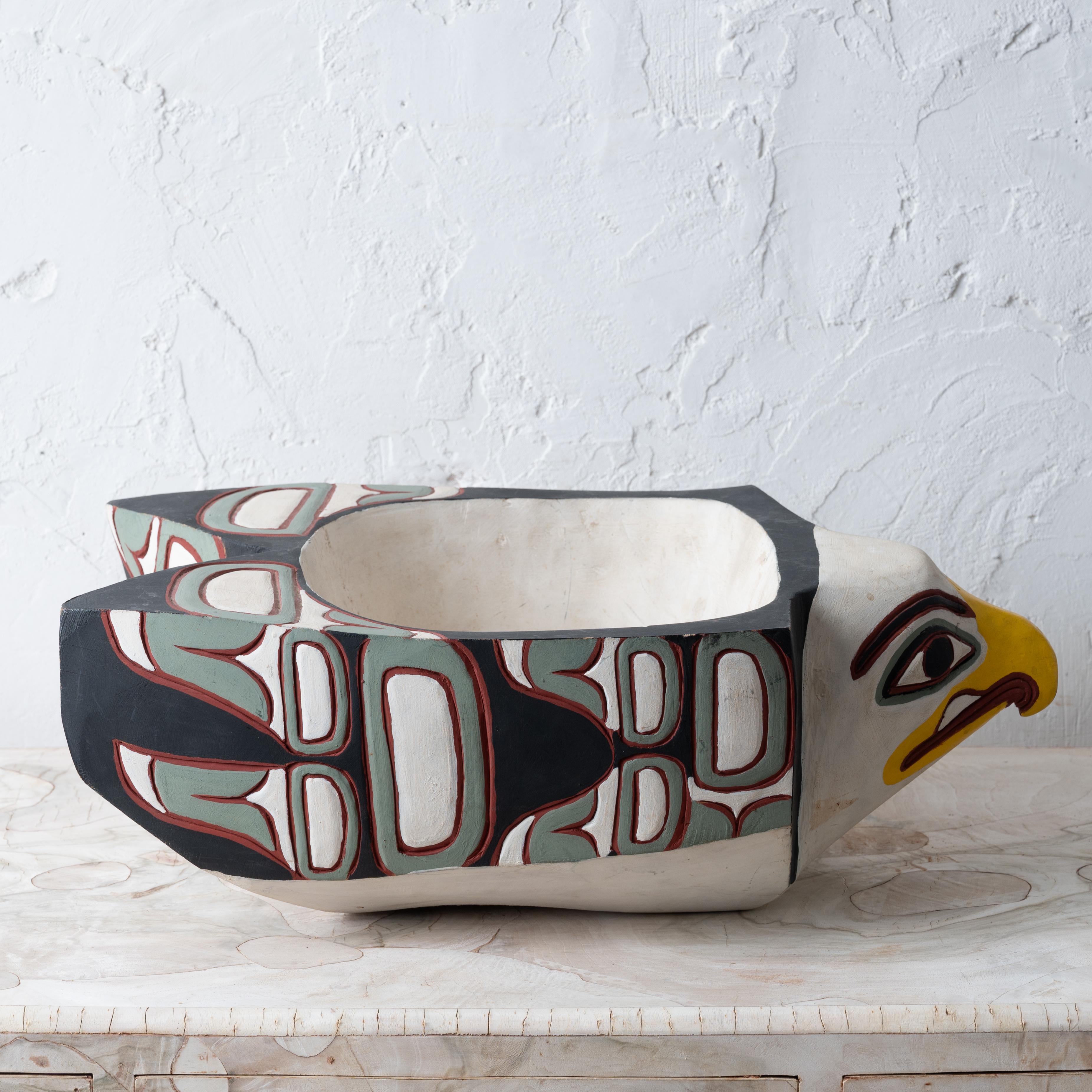Chief William Jeffrey, Pacific Northwest Eagle Feast Bowl For Sale 1