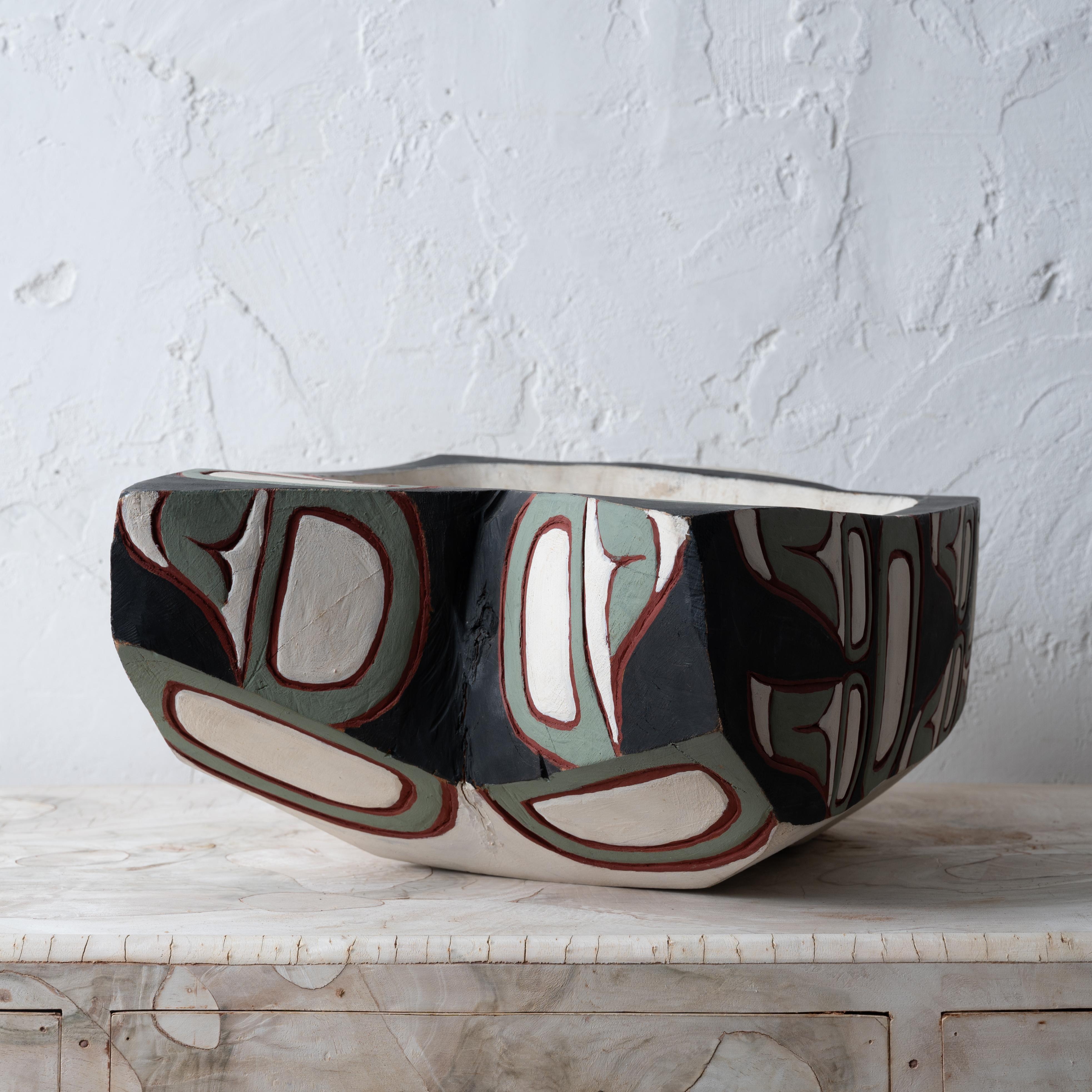 Chief William Jeffrey, Pacific Northwest Eagle Feast Bowl For Sale 2