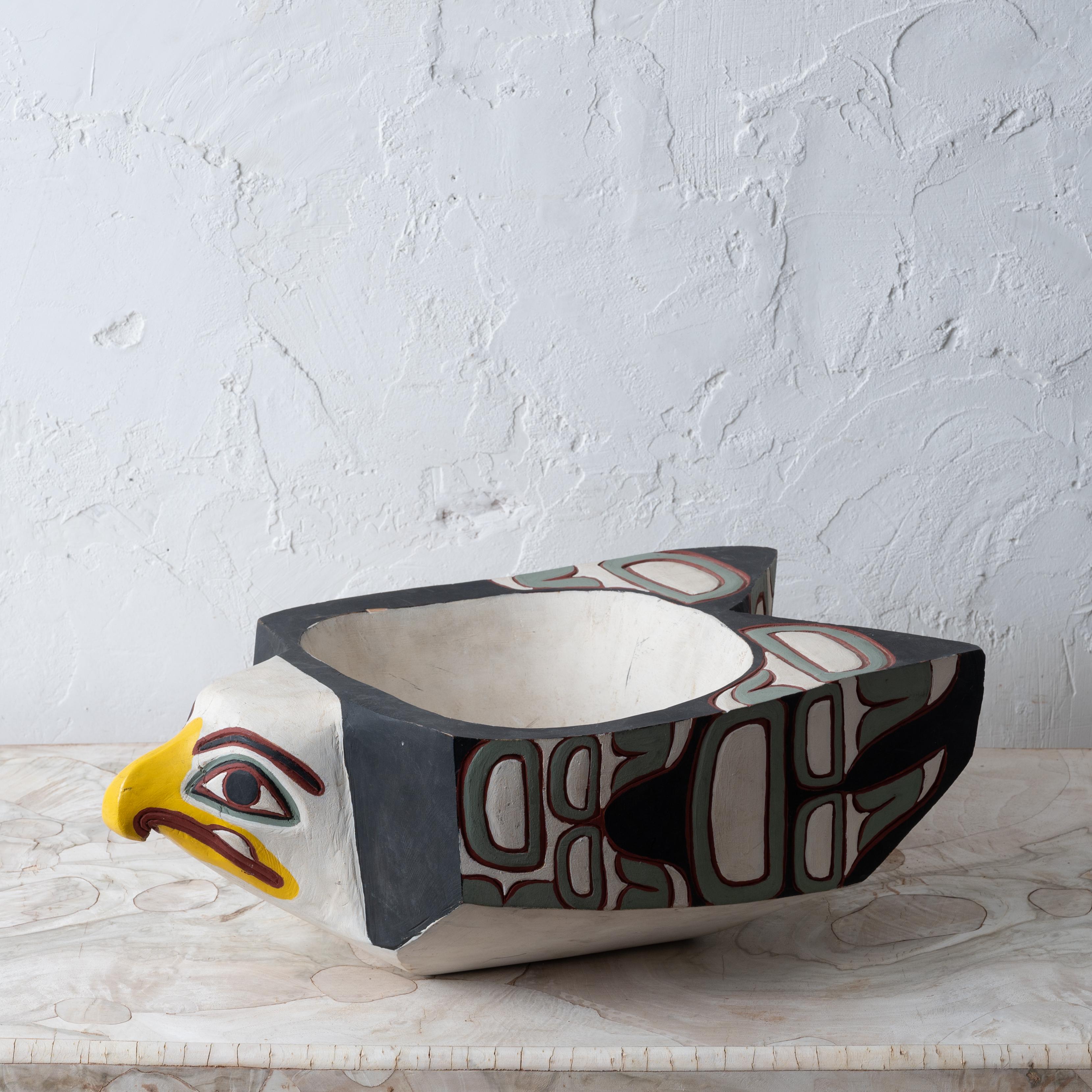 Chief William Jeffrey, Pacific Northwest Eagle Feast Bowl For Sale 3