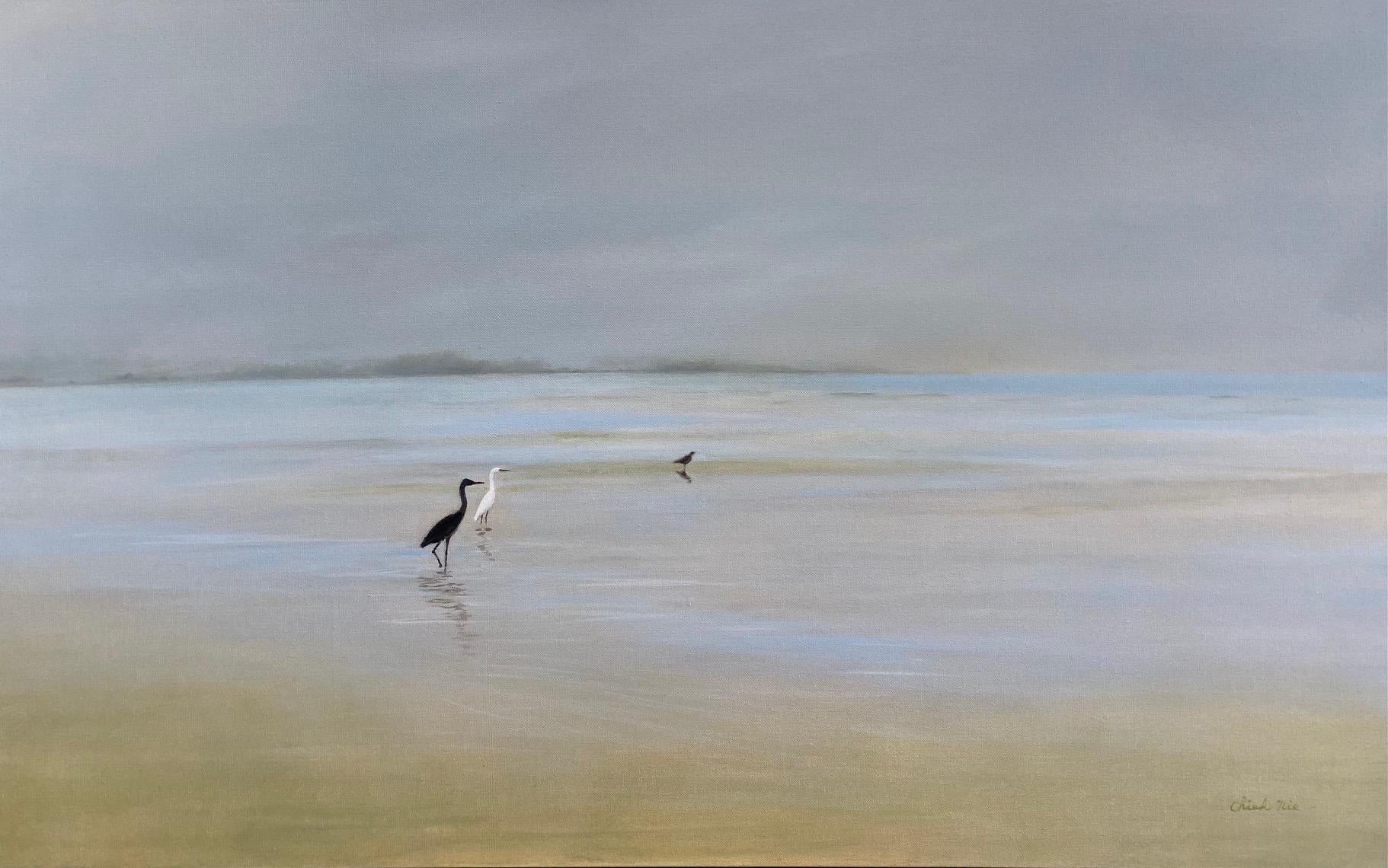 Companions, original 30x48 contemporary marine landscape 4