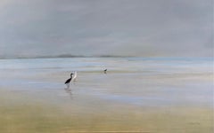 Companions, original 30x48 contemporary marine landscape 