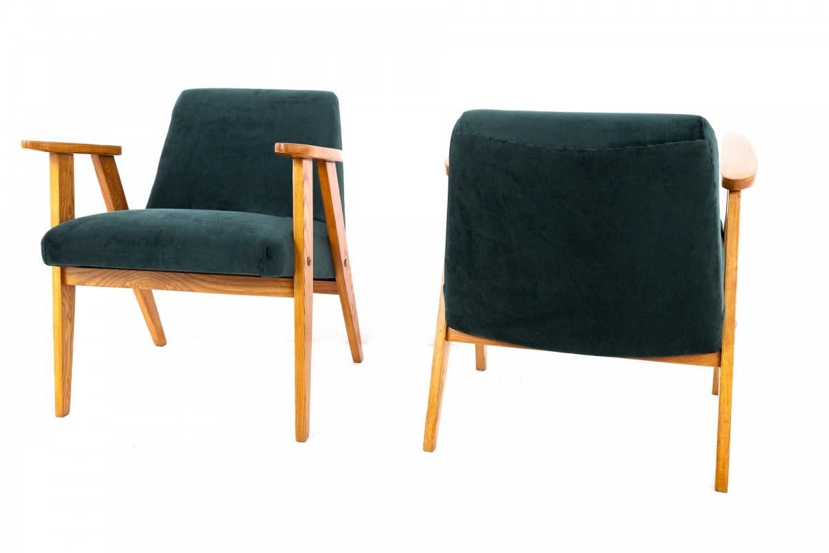 Polish Chierowski armchair set, model 366, 1970s. For Sale