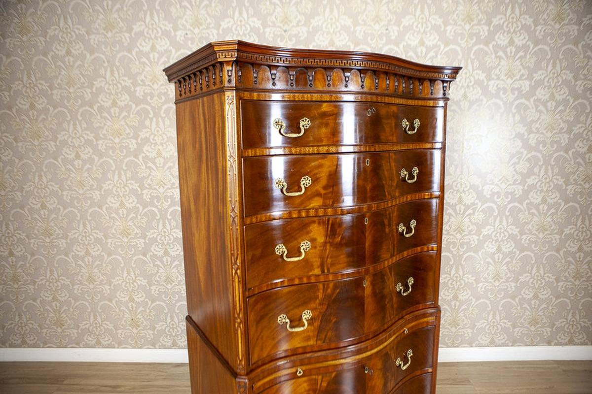 Chiffonier/Dresser in Brown, Late 19th Century In Good Condition For Sale In Opole, PL