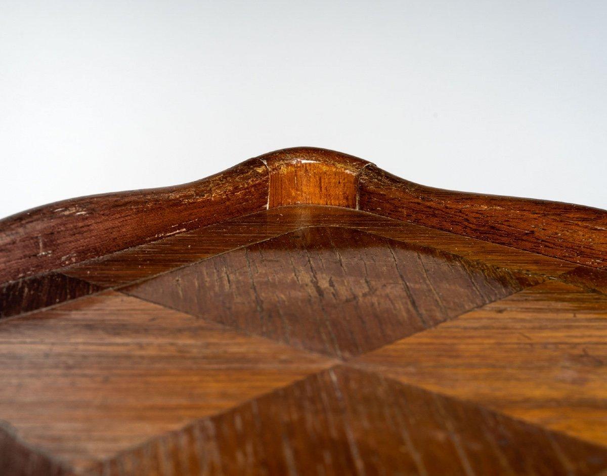 Chiffonniere, Writing Table Walnut, Louis XV Style, Period : 19th Century In Good Condition For Sale In CRÉTEIL, FR
