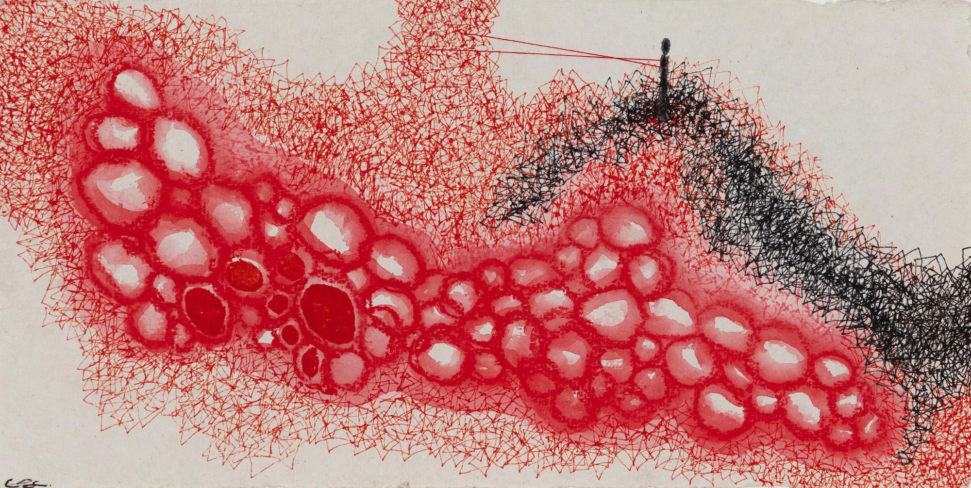Verbunden mit dem Universum von Chiharu Shiota - Abstrakte, zeitgenössische Kunst