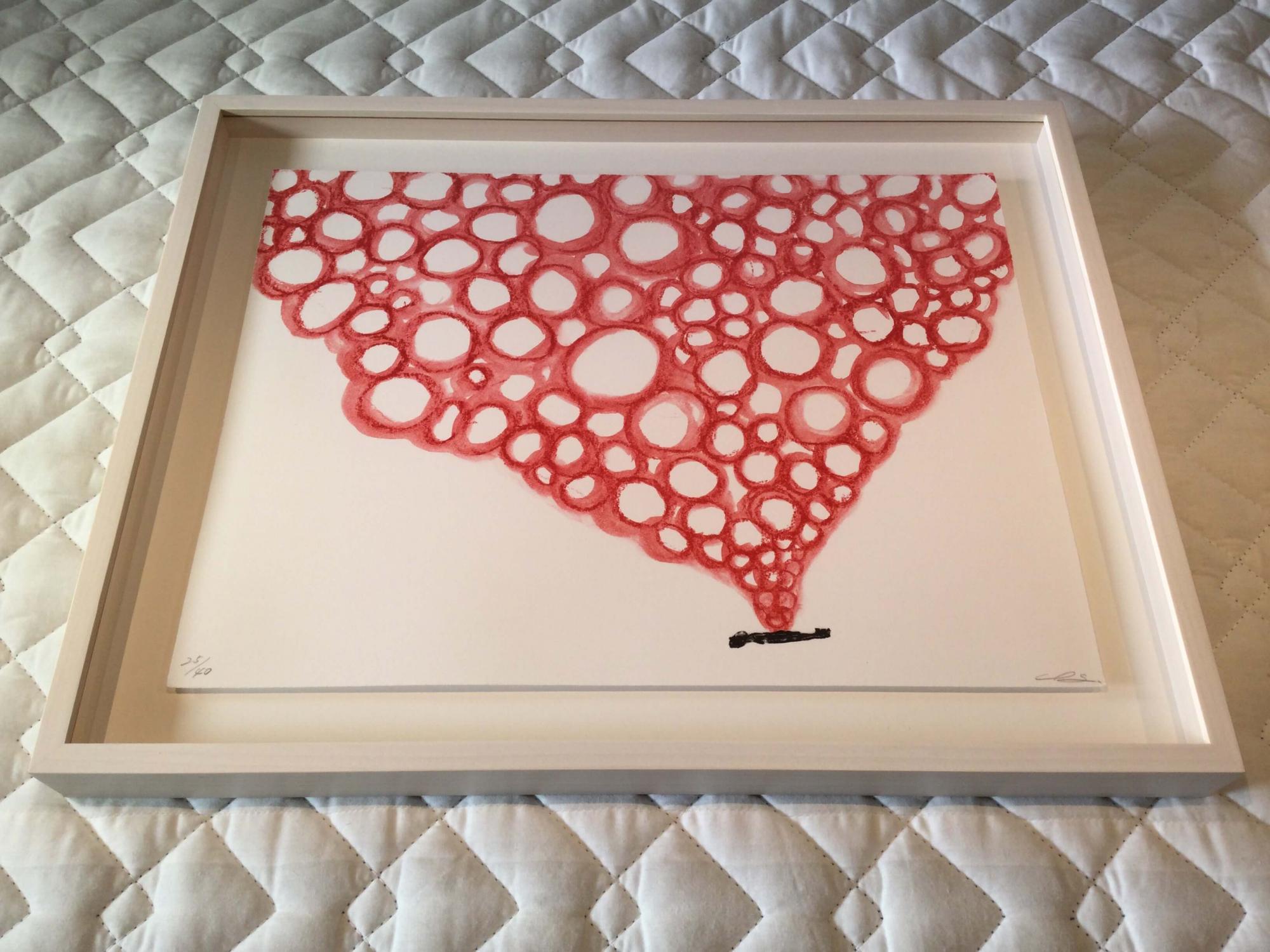 Connessione con l'universo - Print Beige di Chiharu Shiota