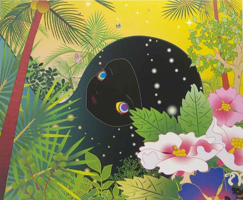 Building Head - Palm Trees, 2006 Lithograph by Chiho Aoshima