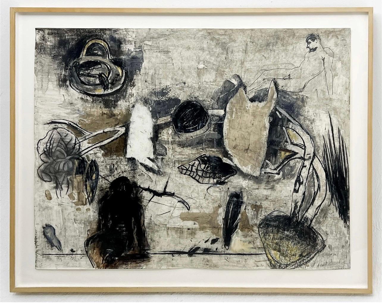 Chihung Yang
American (b. 1947)
Untitled (Black and Brown Composition) (1986)
Mixed media (acrylic, pastel) on paper
Hand signed lower right
Sheet 38 x 50 inches, frame dimensions: 45 x 57 x 2 inches, wood frame with glazing

Provenance:= From a