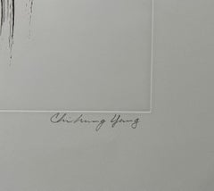Abstract Expressionist Taiwanese Etching Chihung Yang Chinese Calligraphy Art