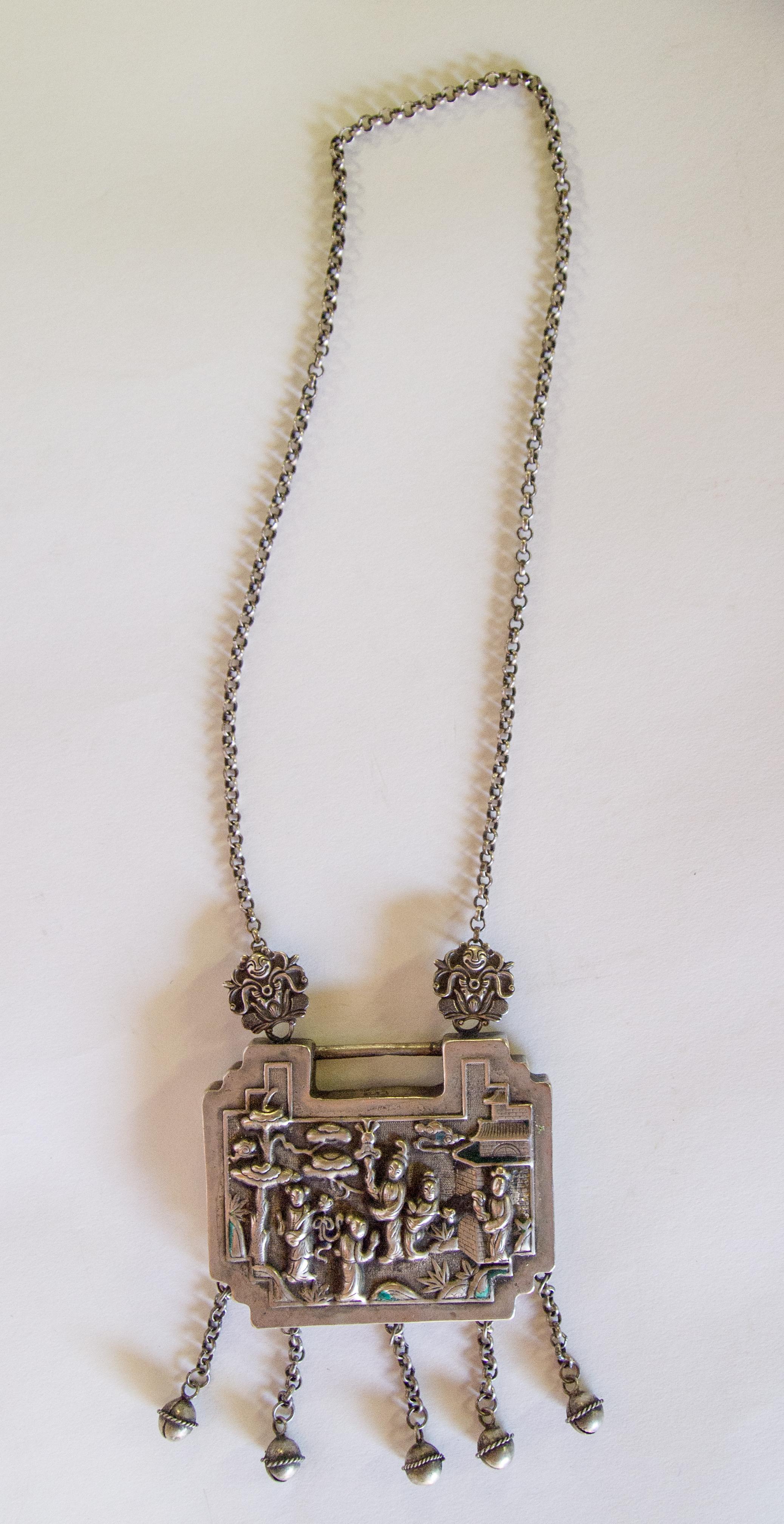 Child Amulet Lock, Silver Alloy, Yao or Hmong of SW China, Early 20th Century 6