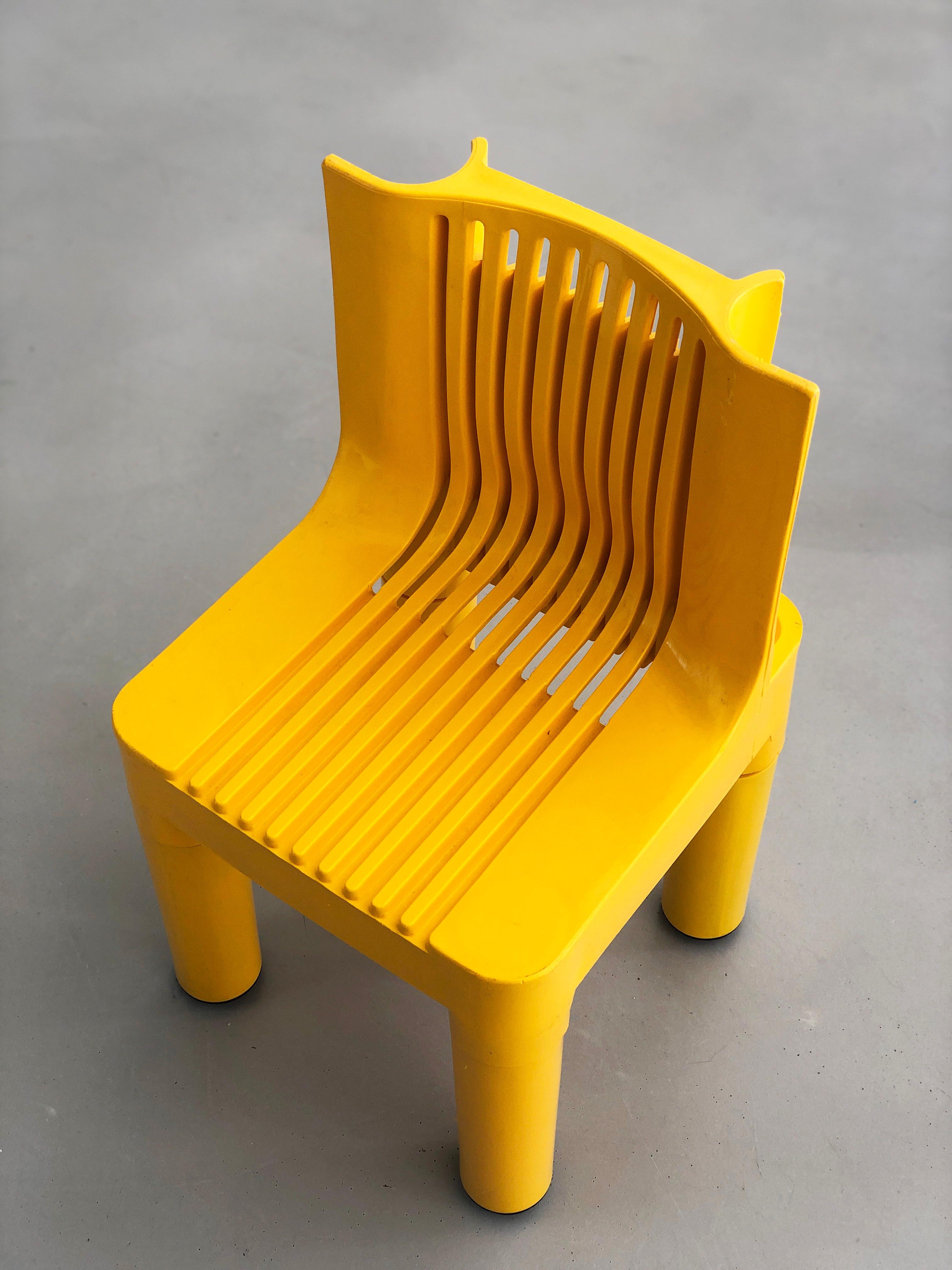 Molded Child chair K 1340 (later 4999) Kartell Marco Zanuso / Richard Sapper 1964 For Sale