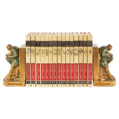 Child Craft Gilt Leather Bound Collection Book Set