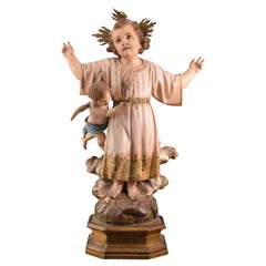 Child Jesus of the Blood. Wood, metal, etc. Spanish school, 19th century.
