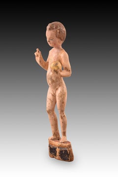 Child Jesus Savior of the World. Wood. Flemish school, 16th century.