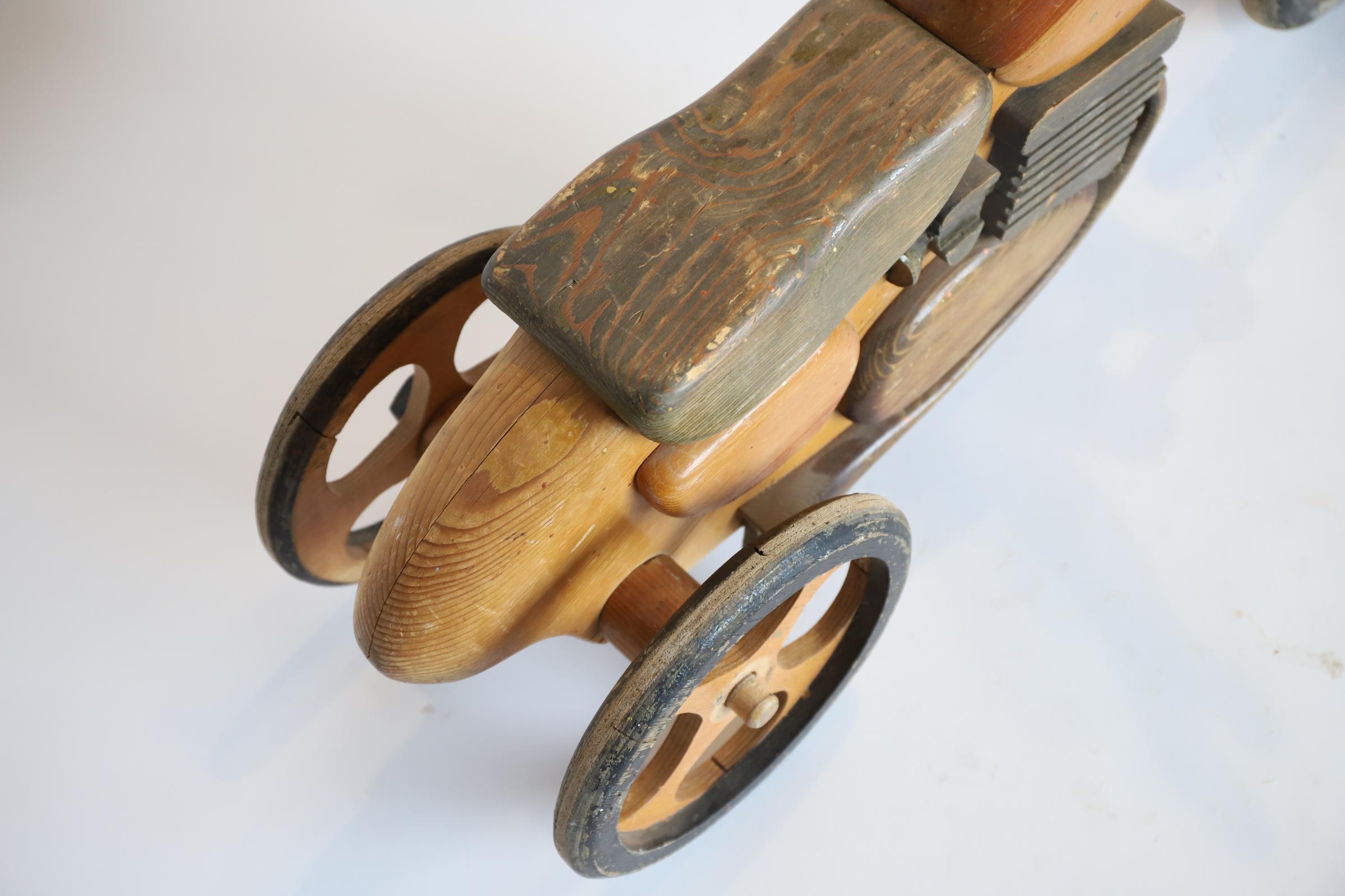 Child Sized Wooden Motorcycle For Sale 8