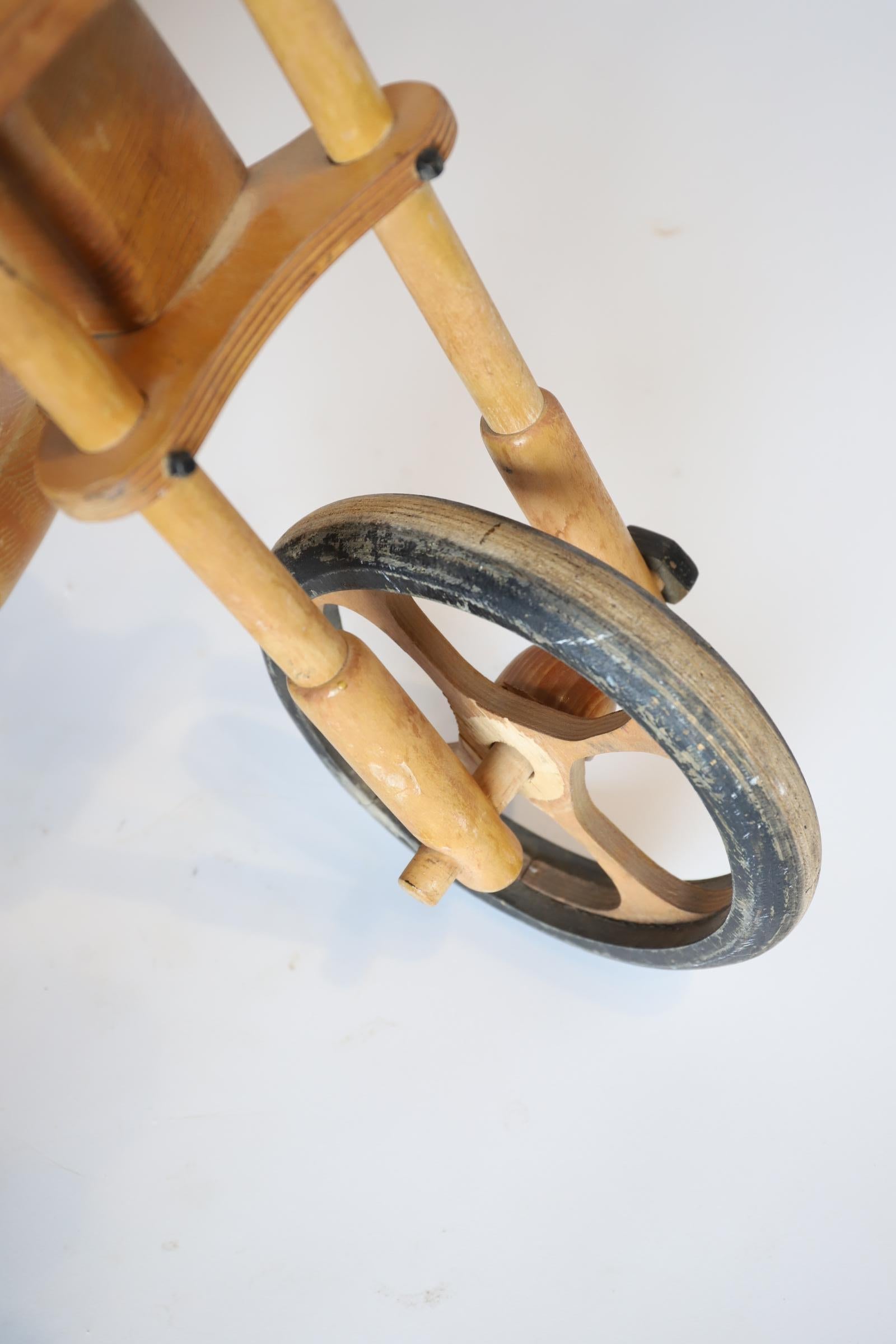 wooden motorcycle toy