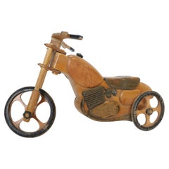 Child Sized Wooden Motorcycle