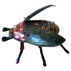 Child' Wind Up Toy "Crawling Beetle" by The Lehman Toy Co. Germany, Circa 1900