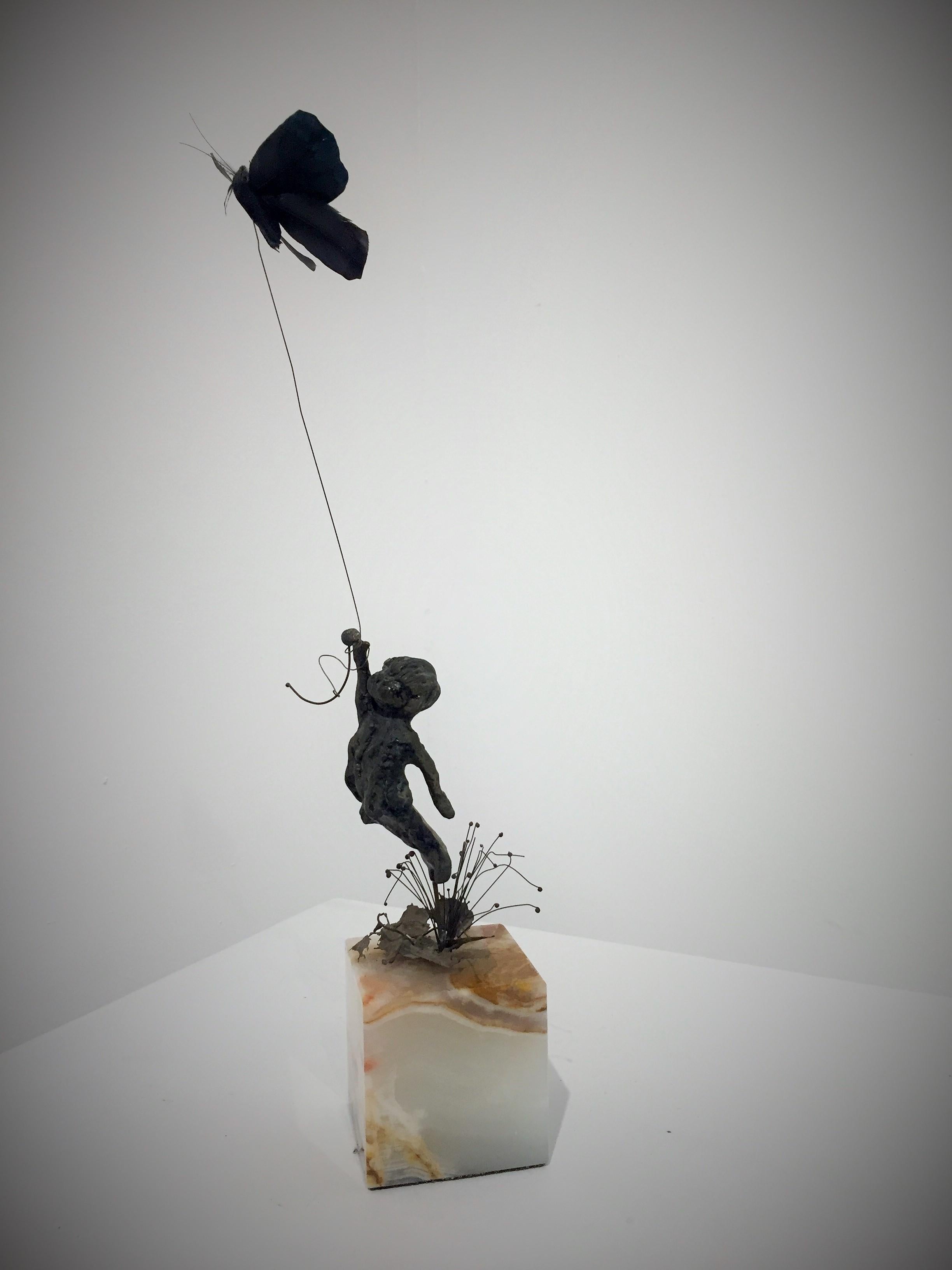 Child with Kite Sculpture 4