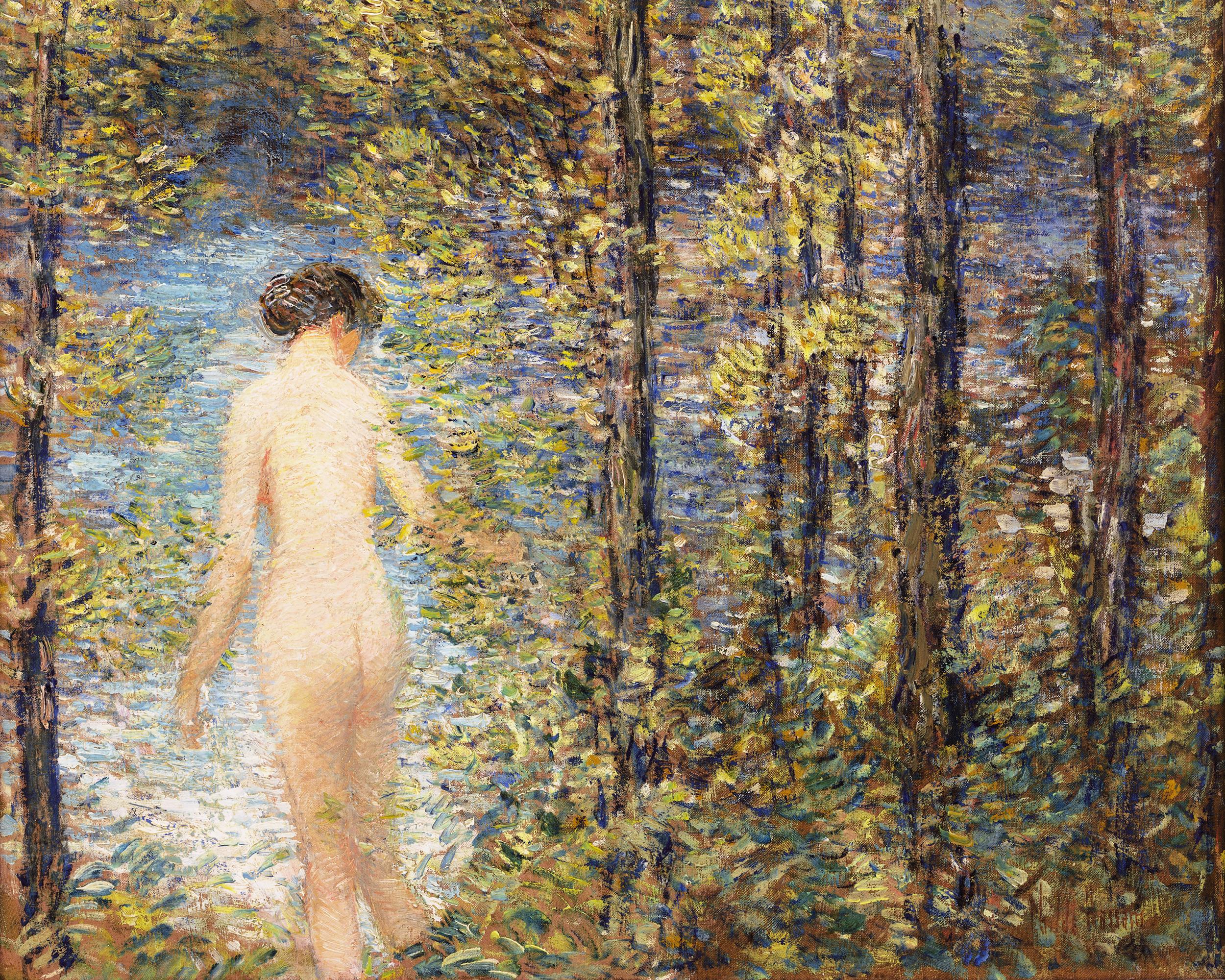 The Bather by Childe Hassam For Sale 3
