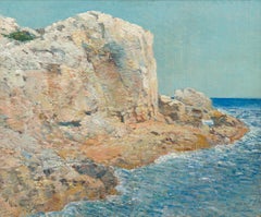 The Isles of Shoals - Impressionist Oil on Canvas Painting, 1908