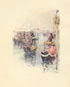 Cromolitografía según Childe Hassam - Venecia