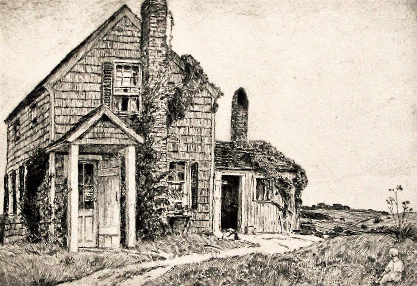 This House - Print by Childe Hassam