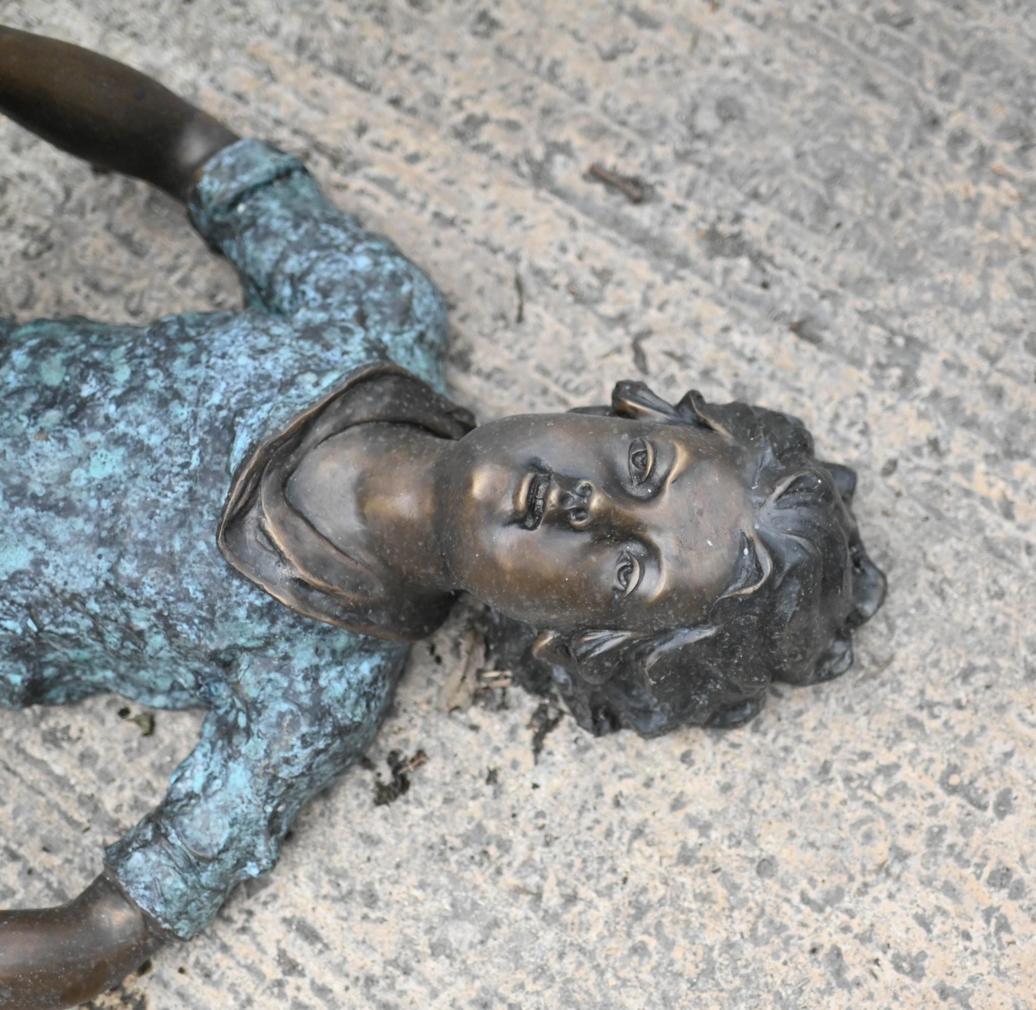 Children Acrobat Bronze Statue Garden Sculpture 6 Feet 170 CM For Sale 4