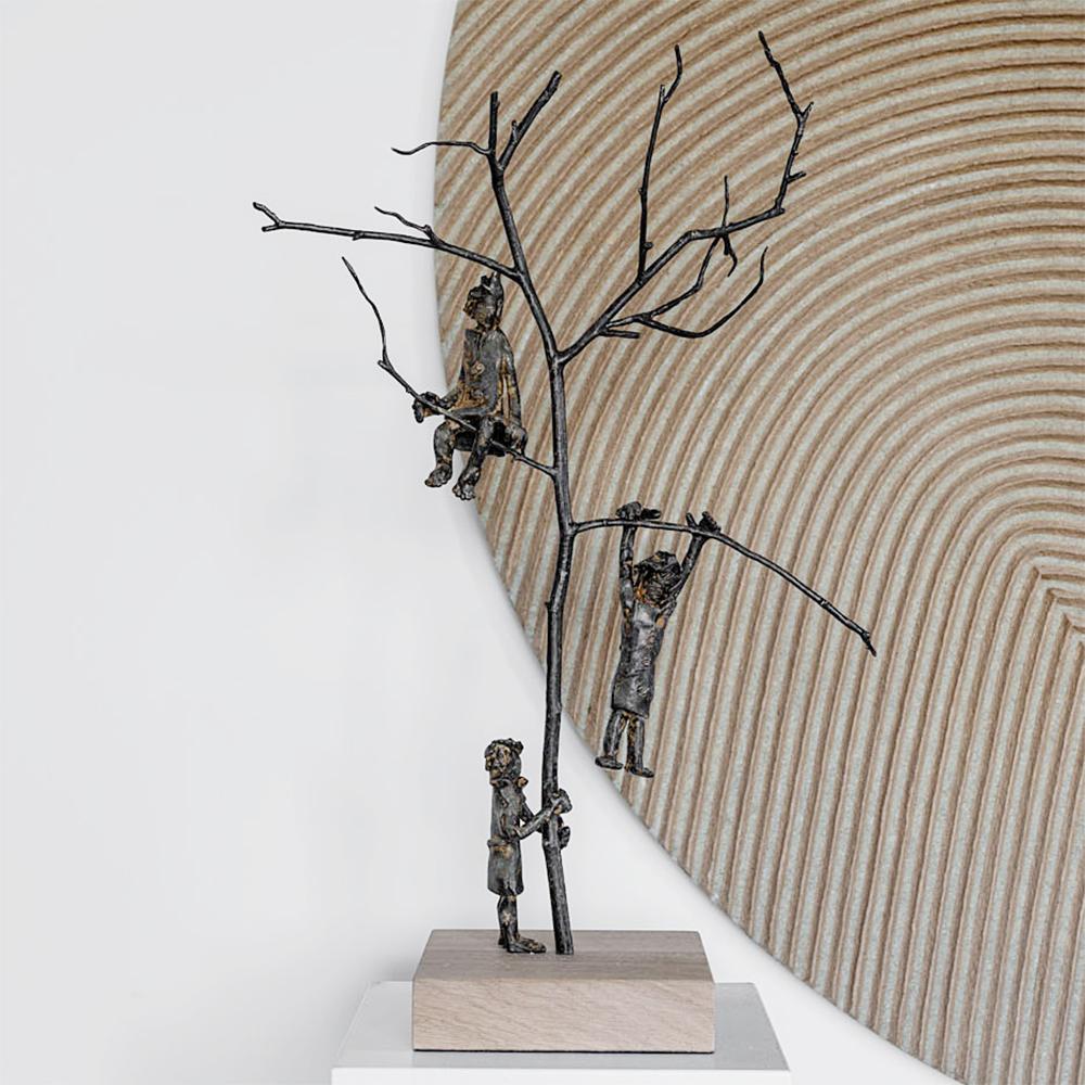 Niños Escultura de Bronce en venta 1