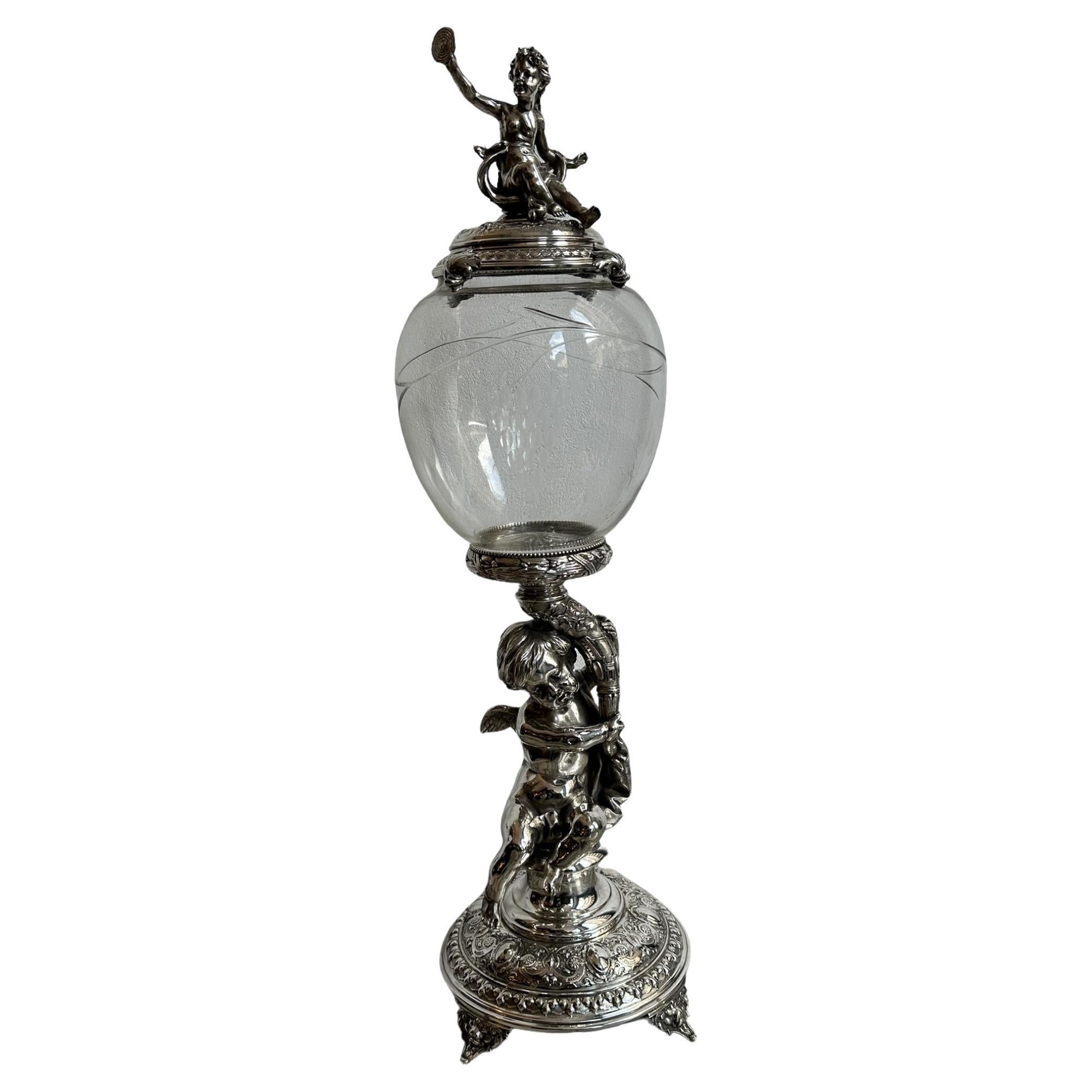 Centrotavola per bambini,  Jugendstil, Art Nouveau, Liberty, Tedesco, 1900, WMF