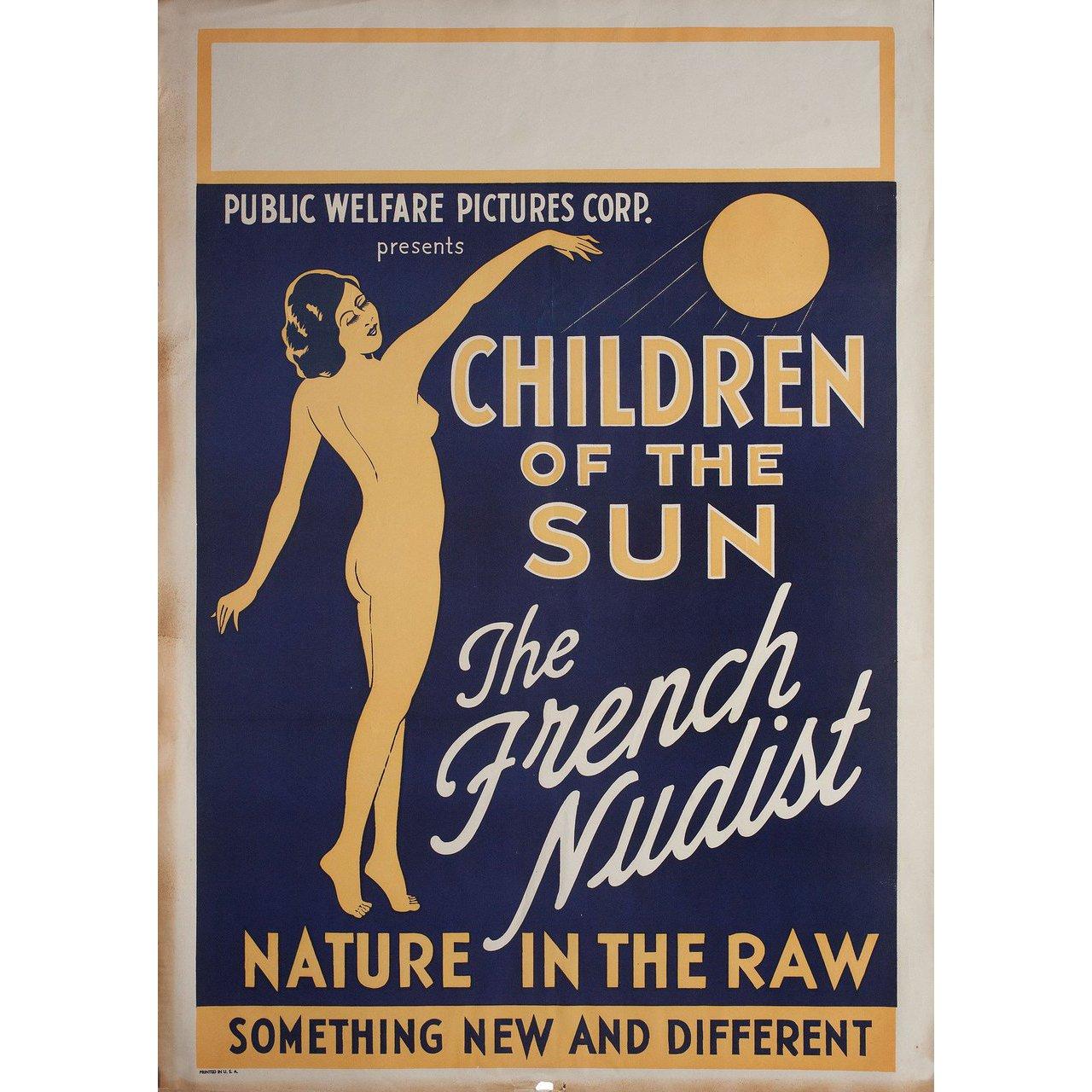 Original 1934 U.S. one sheet poster for. Very good-fine condition, rolled. Please note: the size is stated in inches and the actual size can vary by an inch or more.
  
 