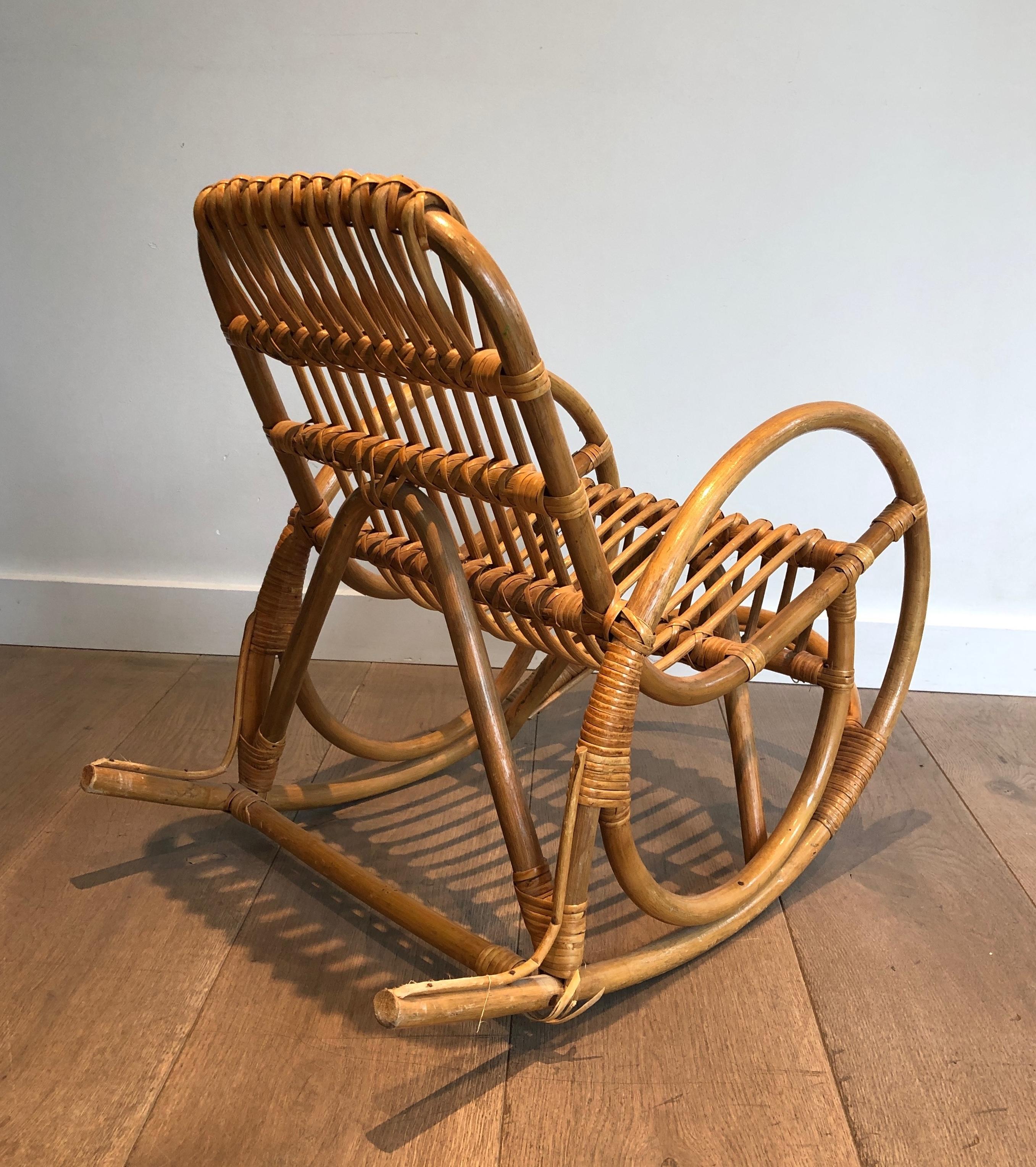 Children Rattan Rocking Chair For Sale 4