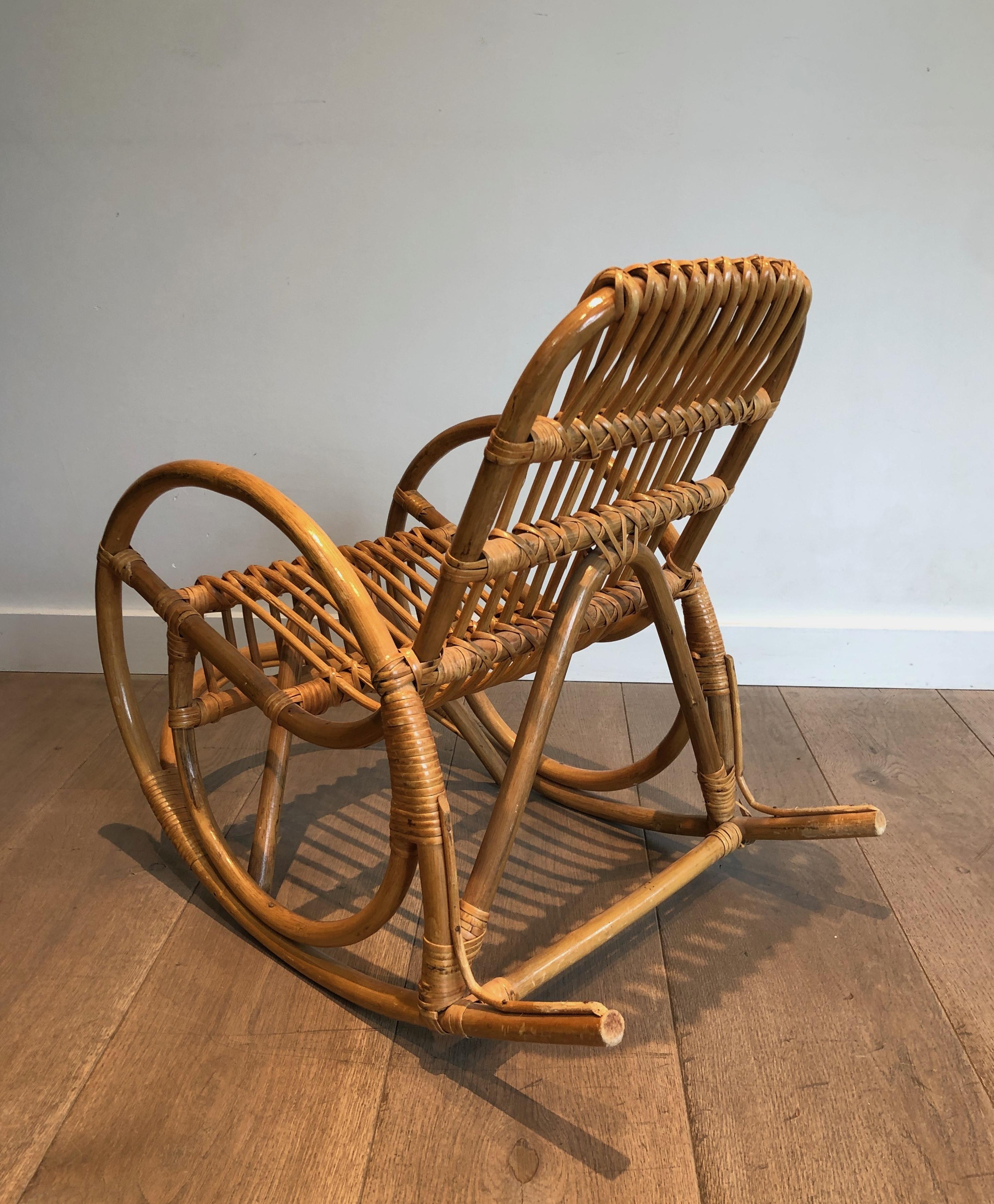 Children Rattan Rocking Chair For Sale 5