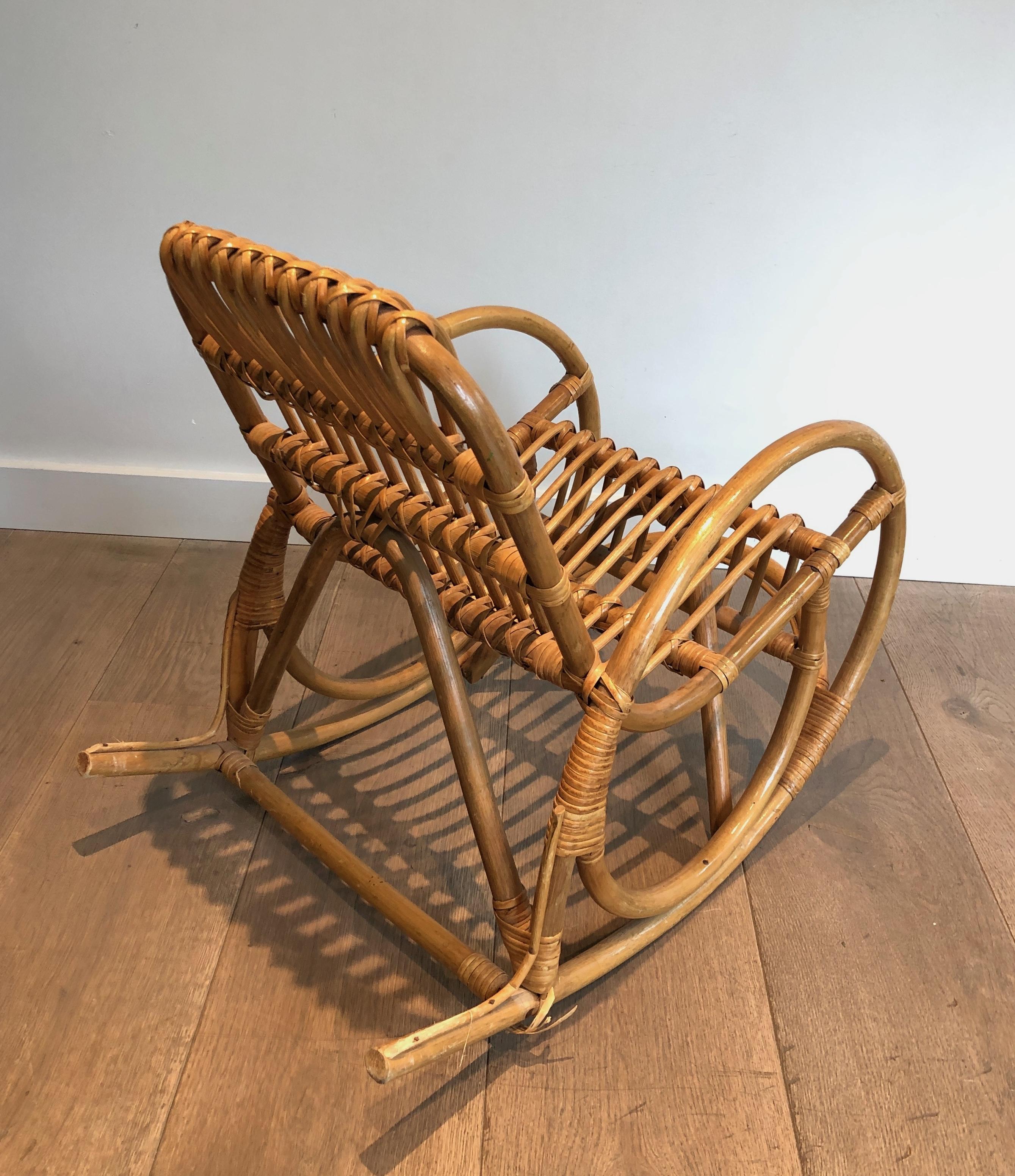 Children Rattan Rocking Chair For Sale 13