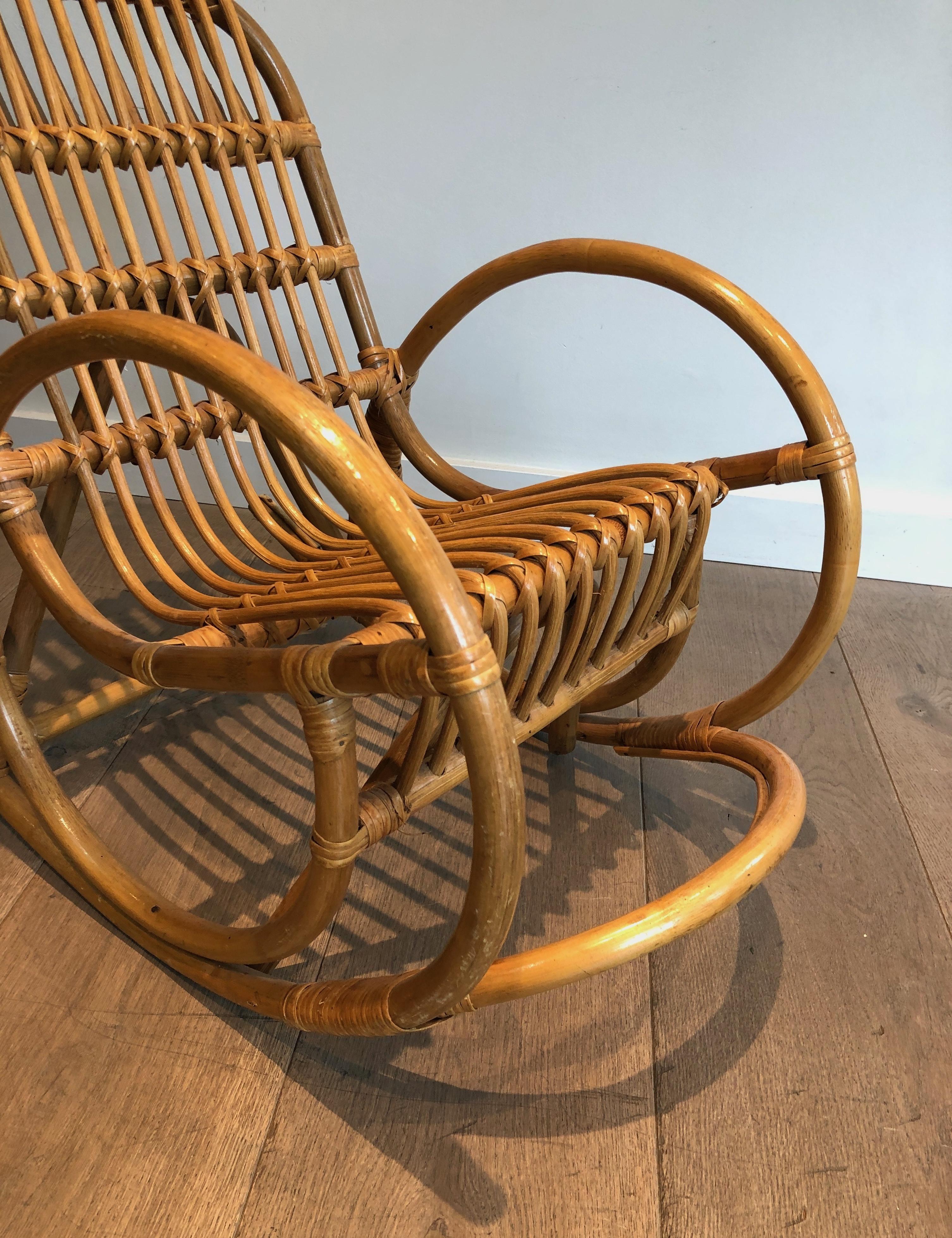 Children Rattan Rocking Chair For Sale 1