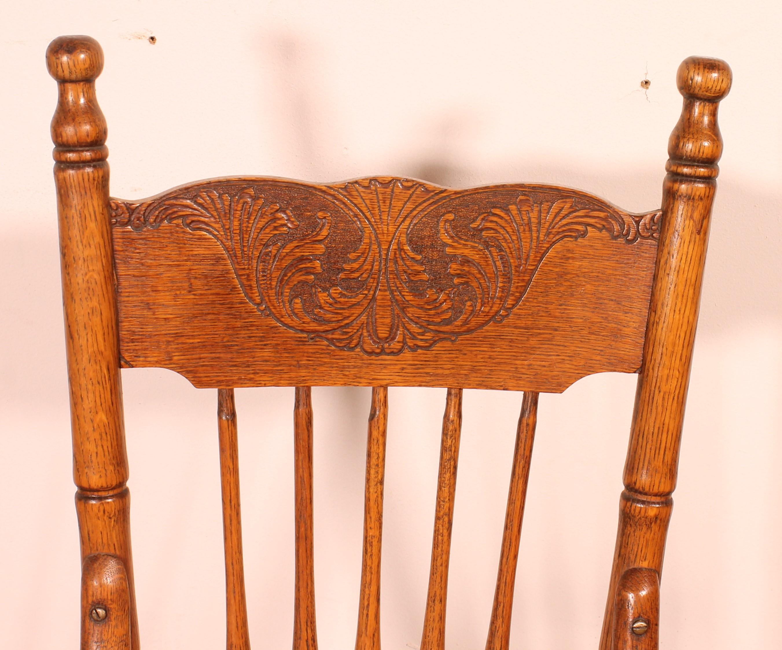 Children Rocking Chair In Oak - 19th Century 1