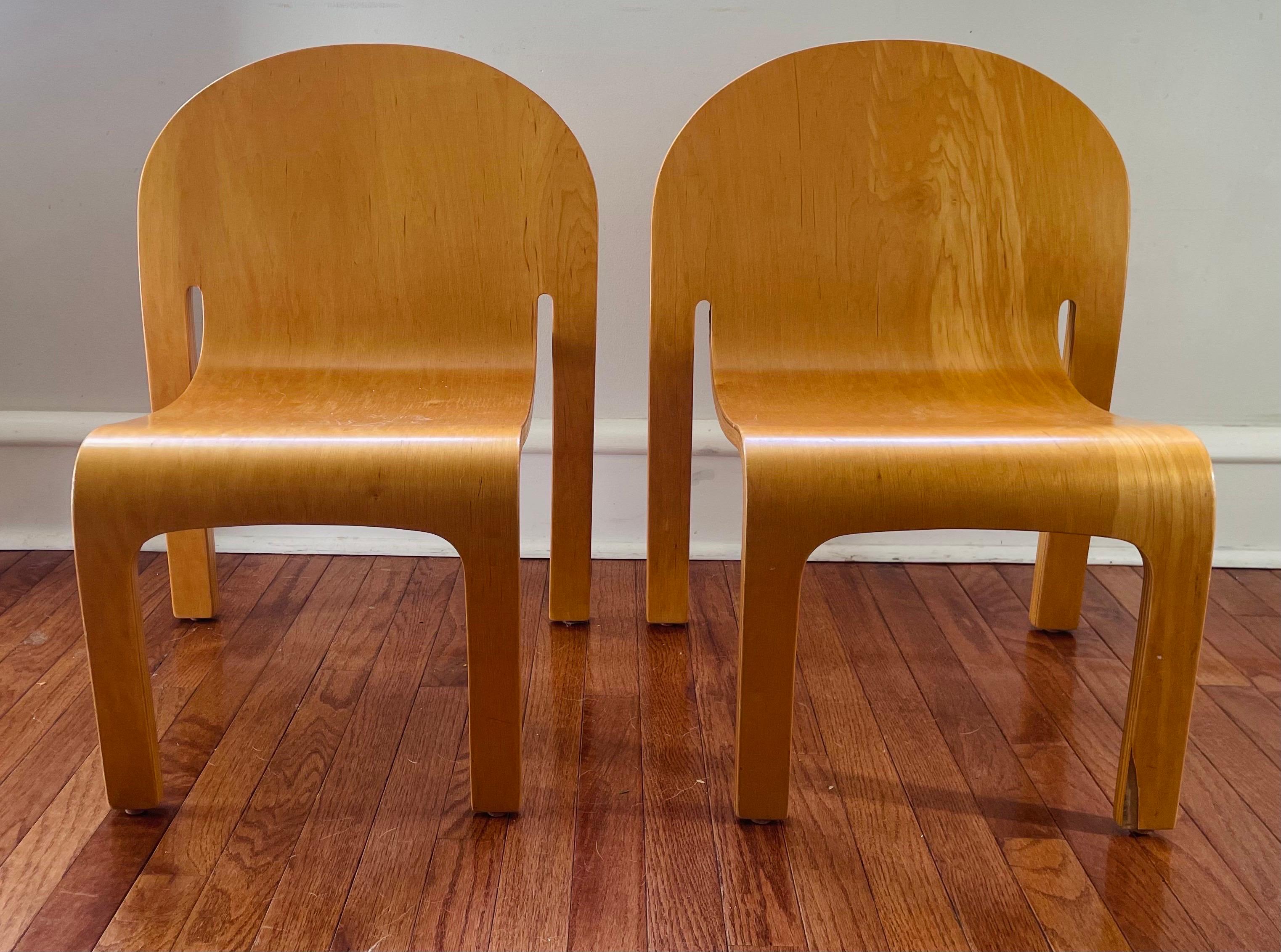 Kinder-Bodyform-Stühle von Peter Danko, 1980er Jahre, amerikanisch im Angebot 5