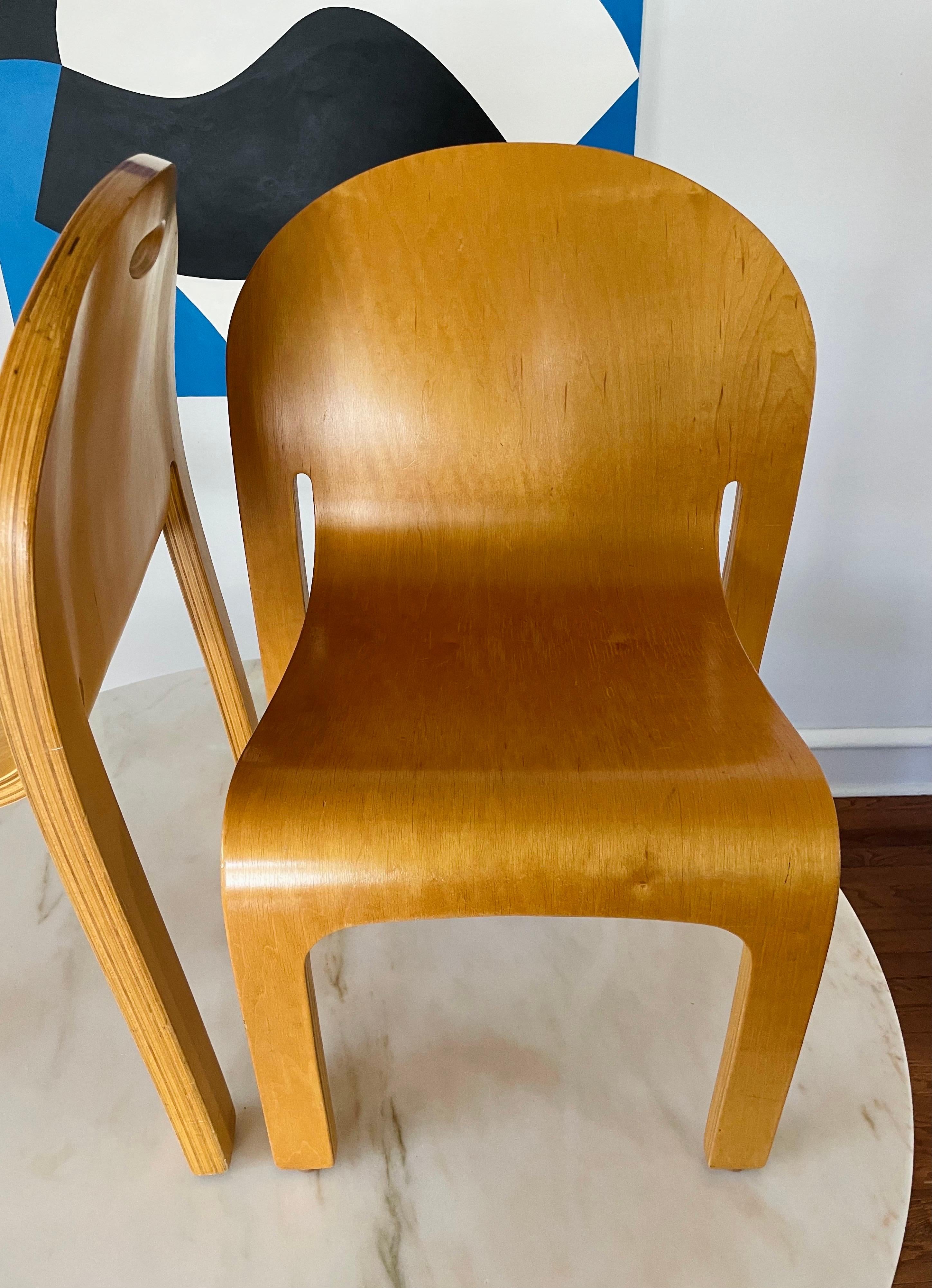 Mid-Century Modern Children's Bodyform Chairs by Peter Danko, 1980s, American For Sale