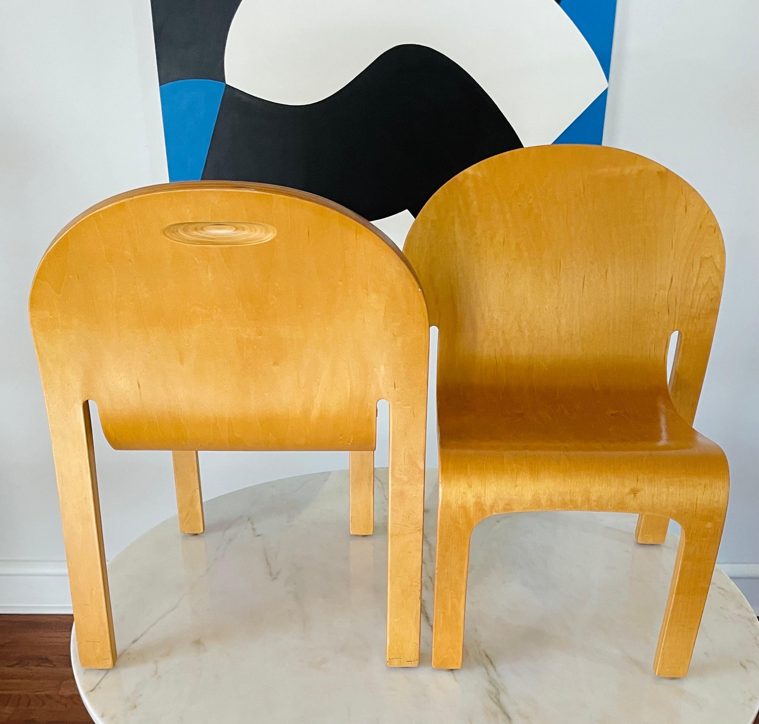 Children's Bodyform Chairs by Peter Danko, 1980s, American In Good Condition For Sale In West Reading, PA