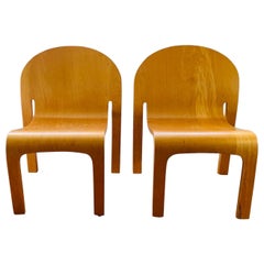 Children's Bodyform Chairs by Peter Danko, 1980s, American