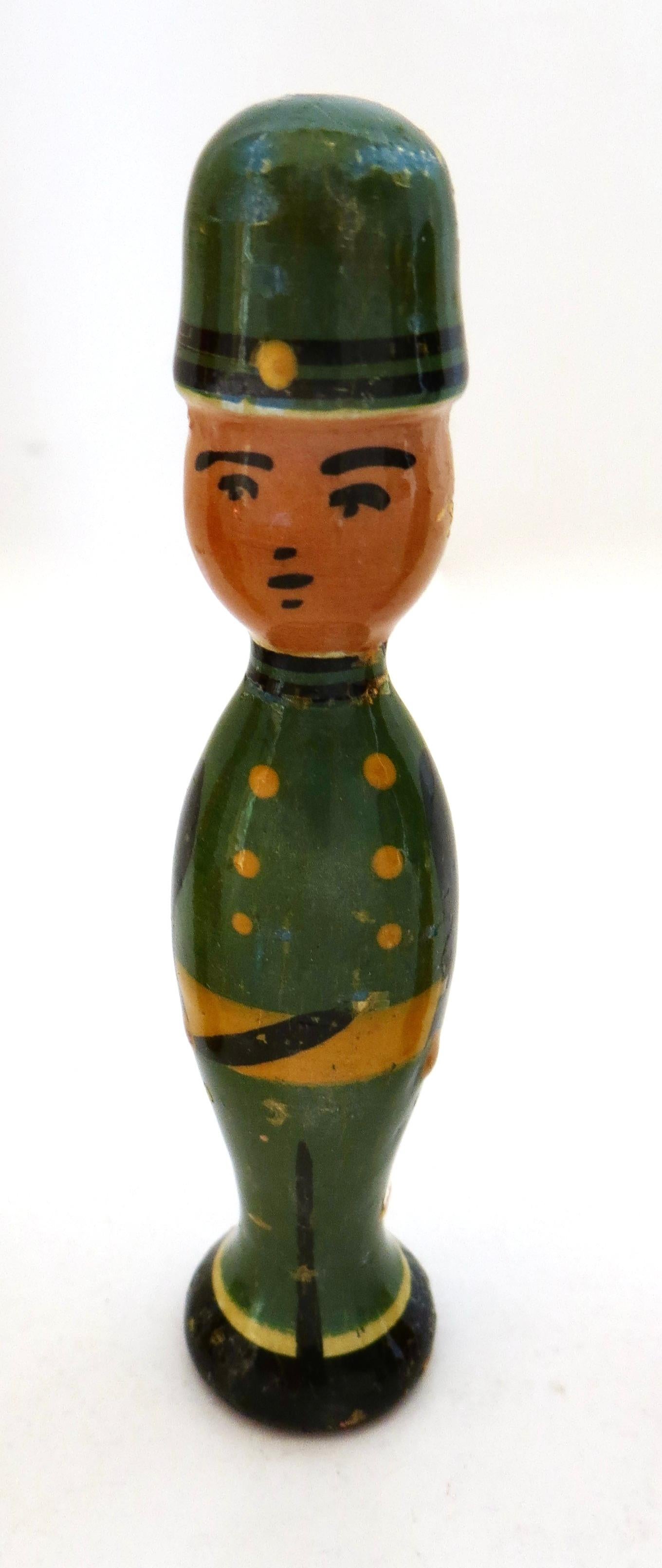 Hand-Painted Children's Bowling Game of 