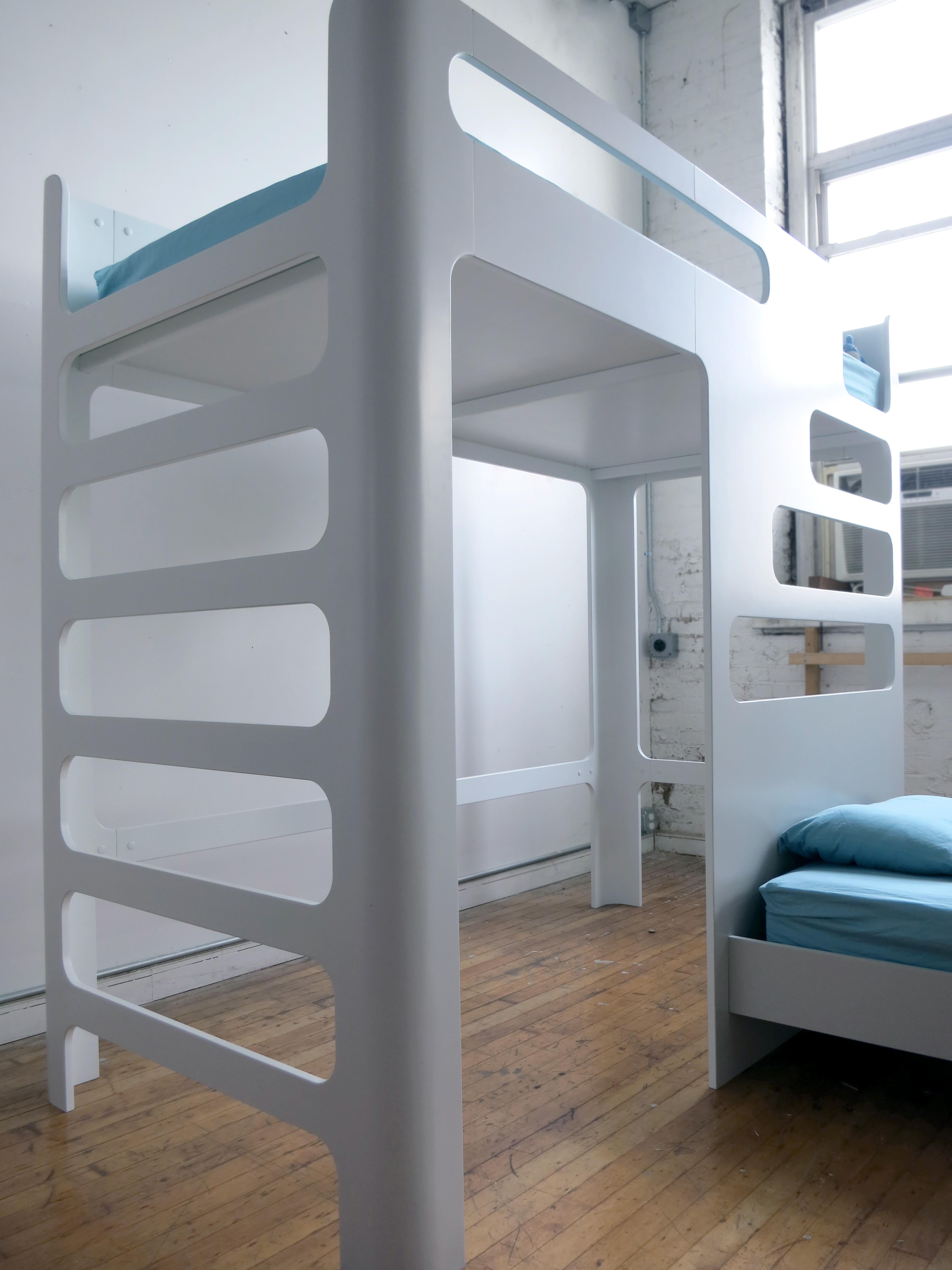 s shaped bunk bed room divider
