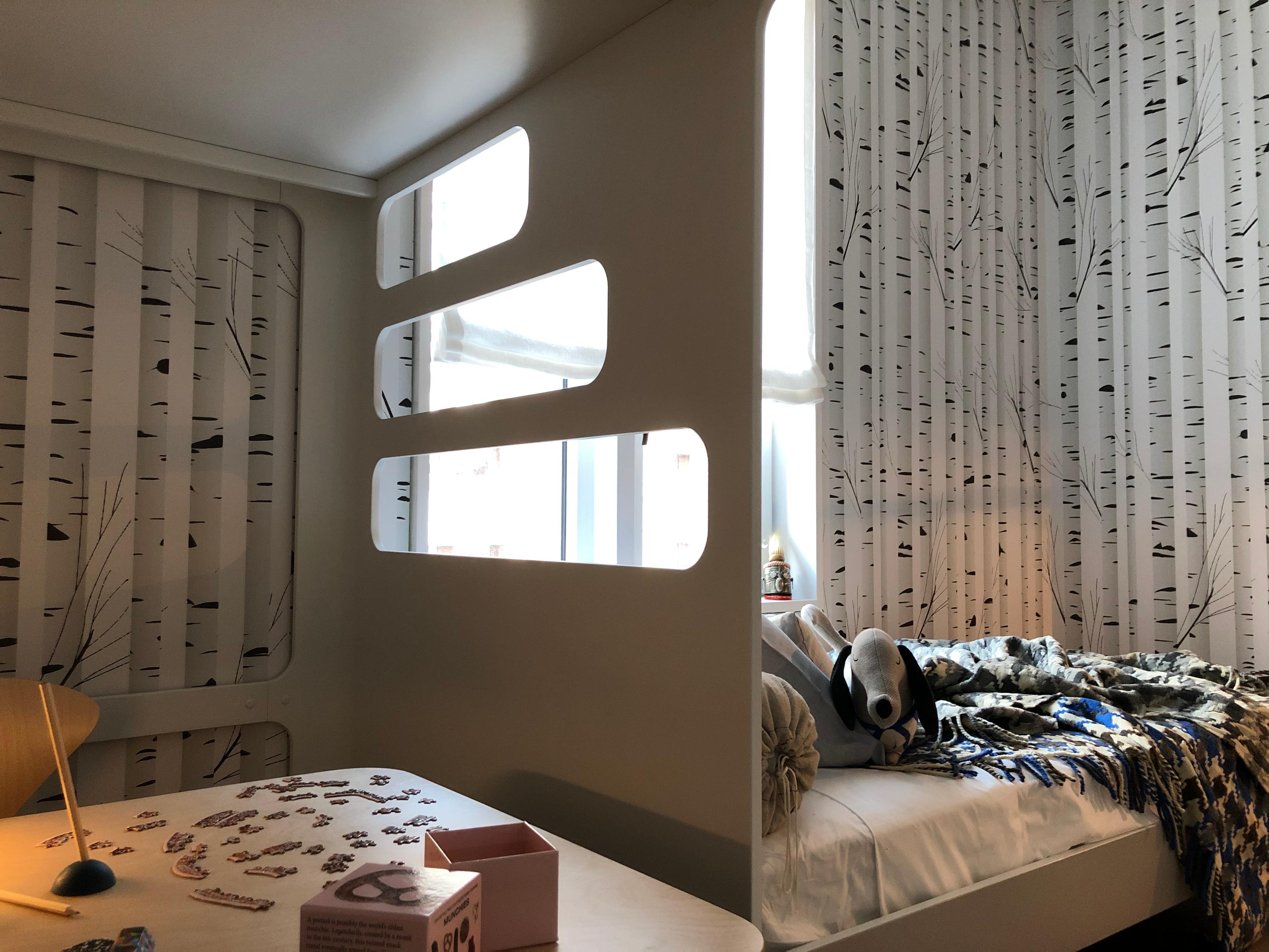 Lit superposé pour enfant, loft avec coin jeu/étude sous le pont Neuf - En vente à New York, NY