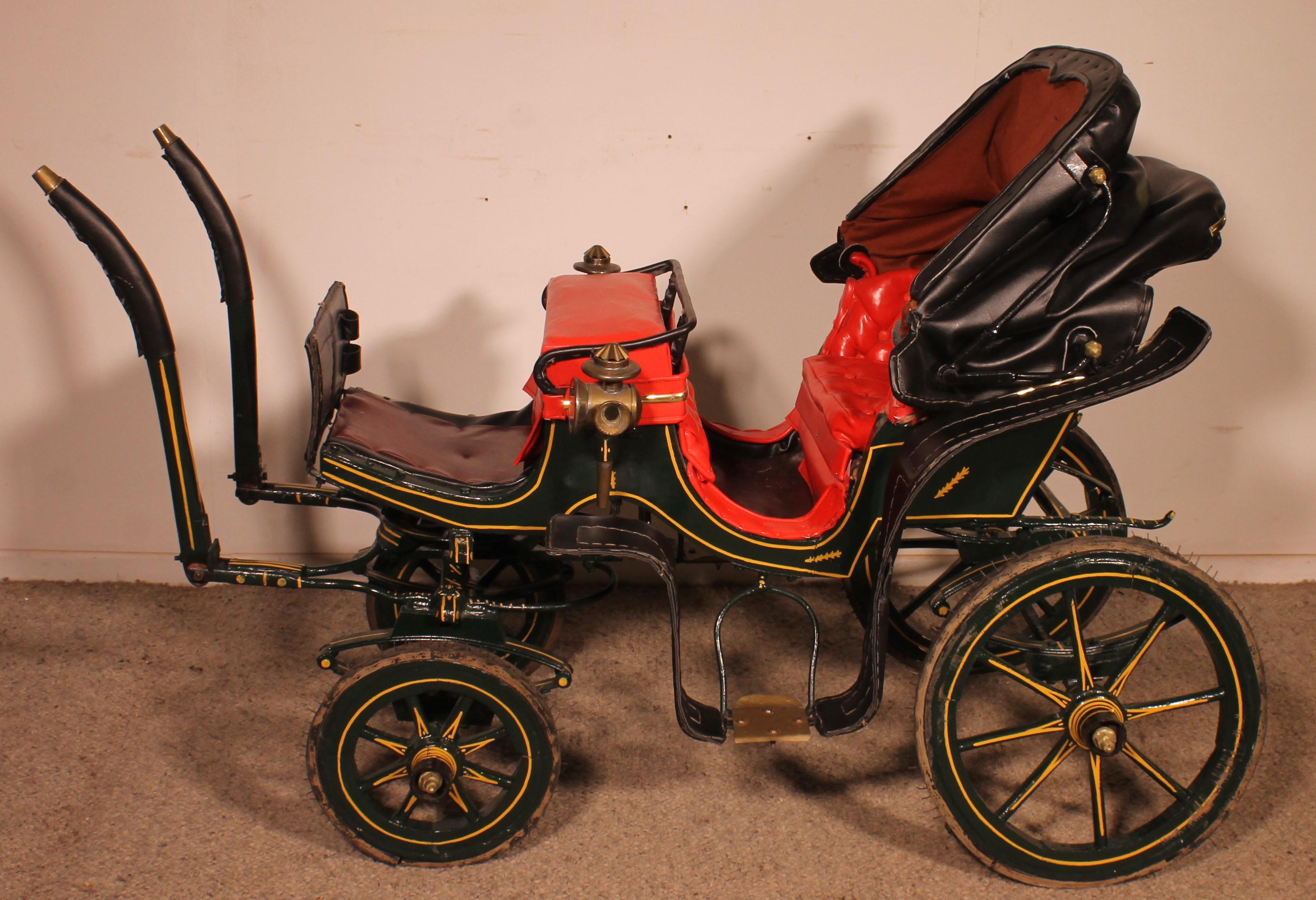 20th Century Children's Carriage Replica Of A Milord Carriage For Sale
