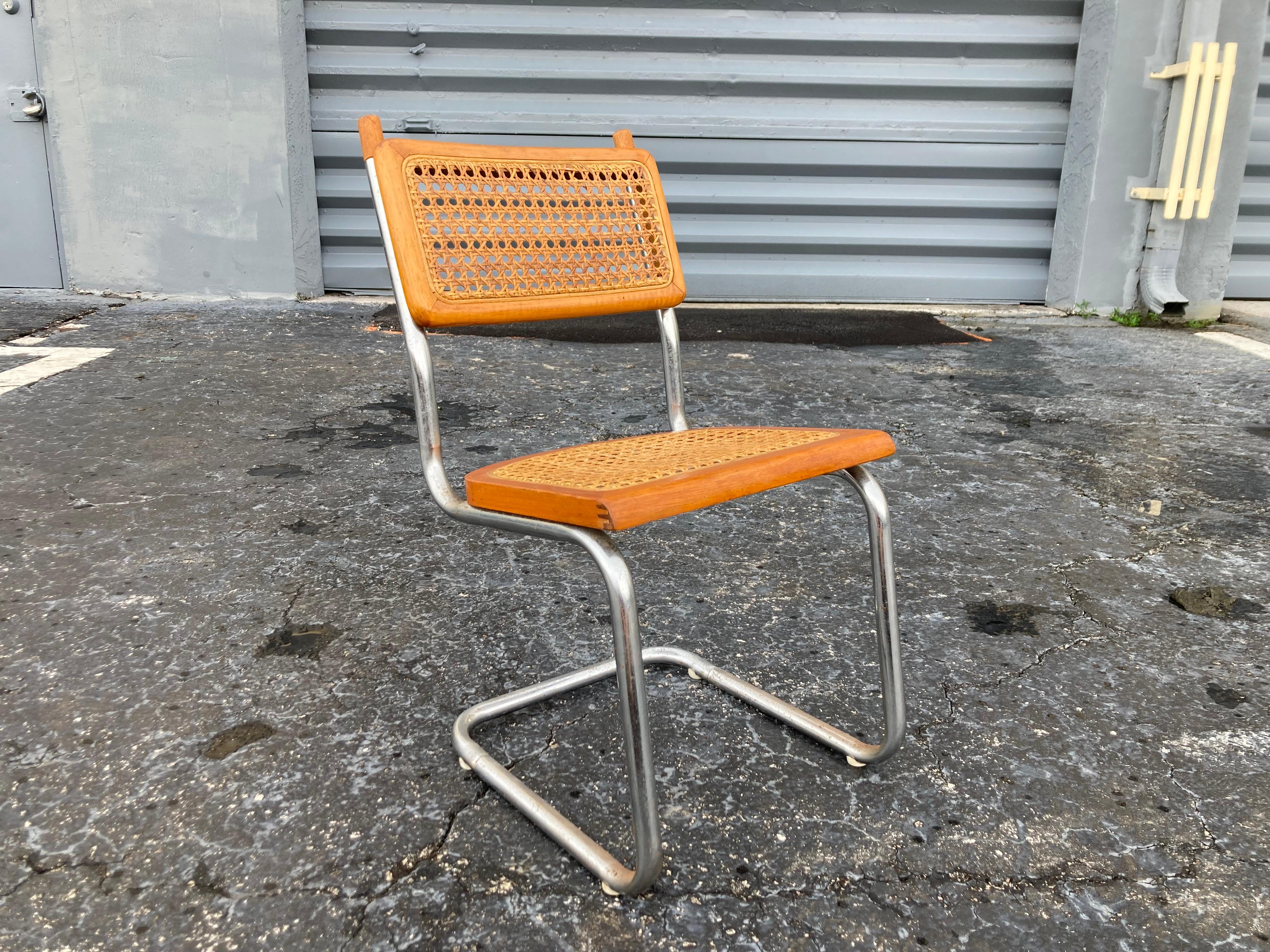 Milieu du XXe siècle Chaise d'enfant Bauhaus Breuer Chaise Cesca en vente