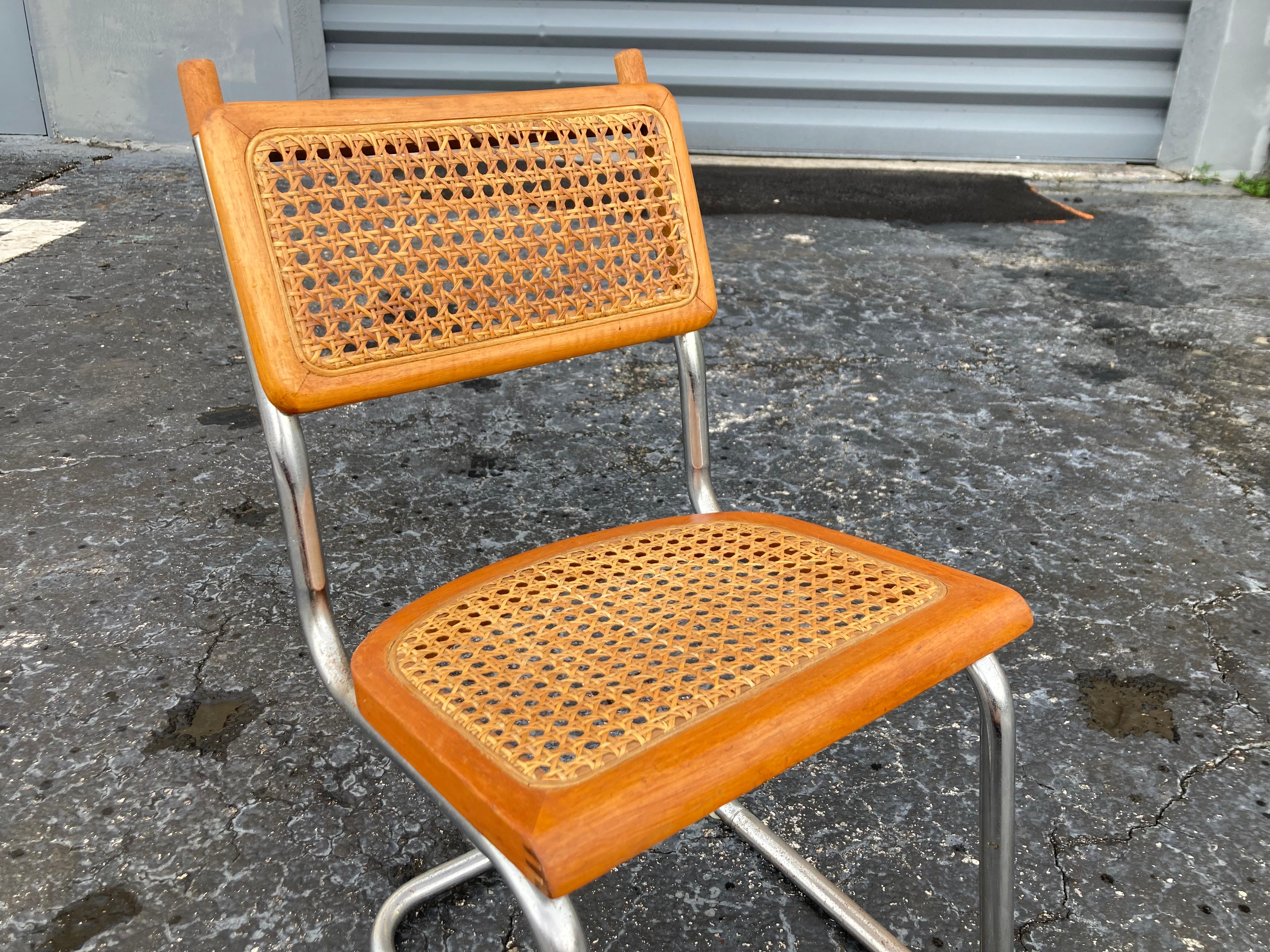 Métal Chaise d'enfant Bauhaus Breuer Chaise Cesca en vente