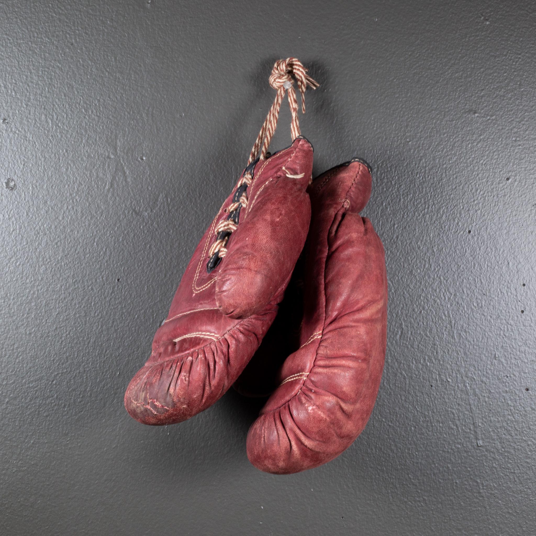 American Children's Leather Boxing Gloves c.1950-1960